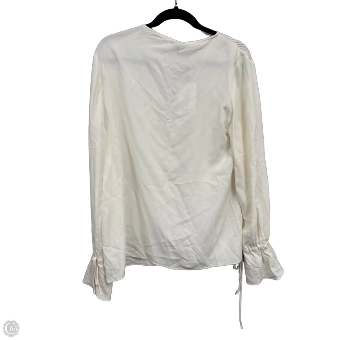 Blouse Long Sleeve By Clothes Mentor In White, Size: Xl