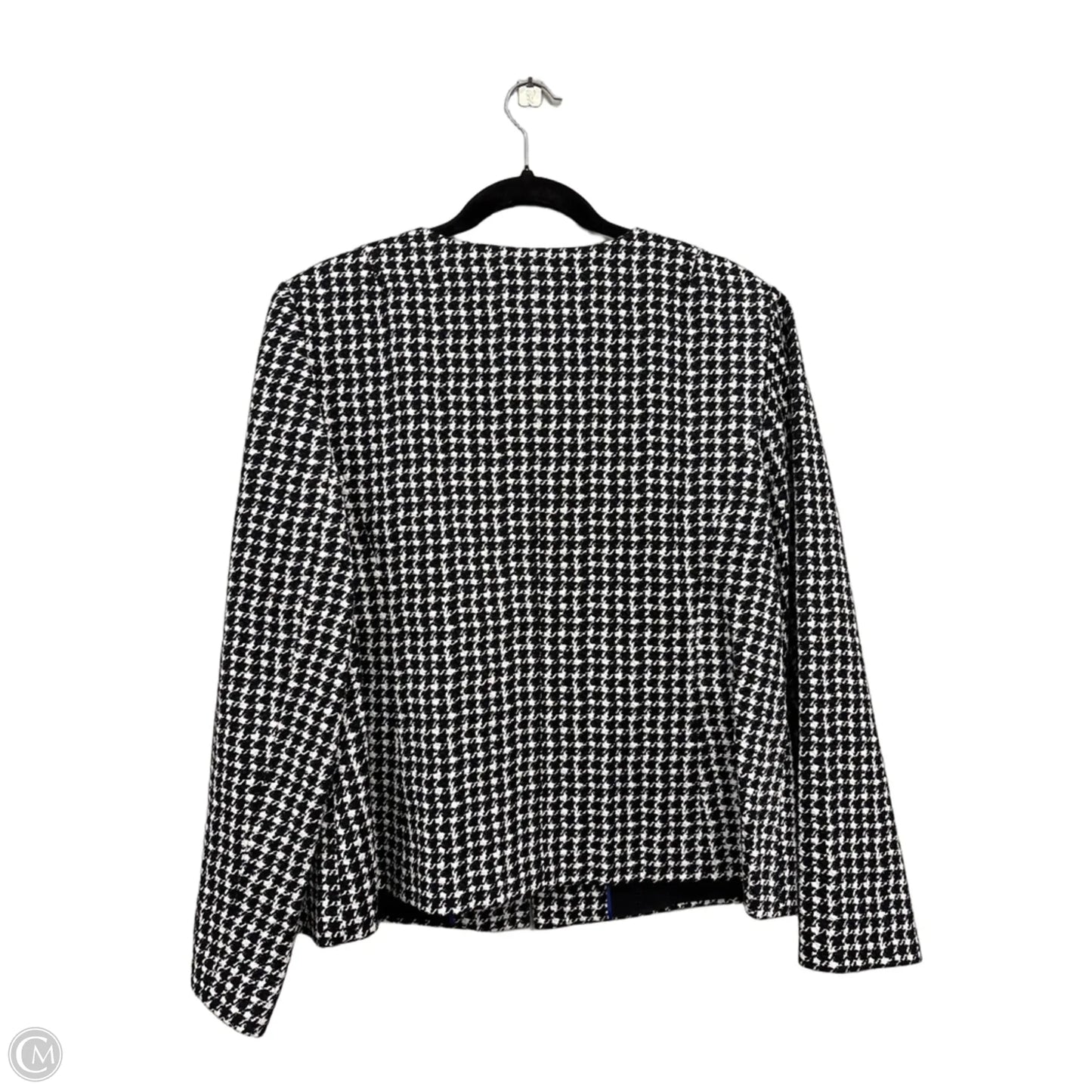 Blazer By Talbots In Black & White, Size: 16