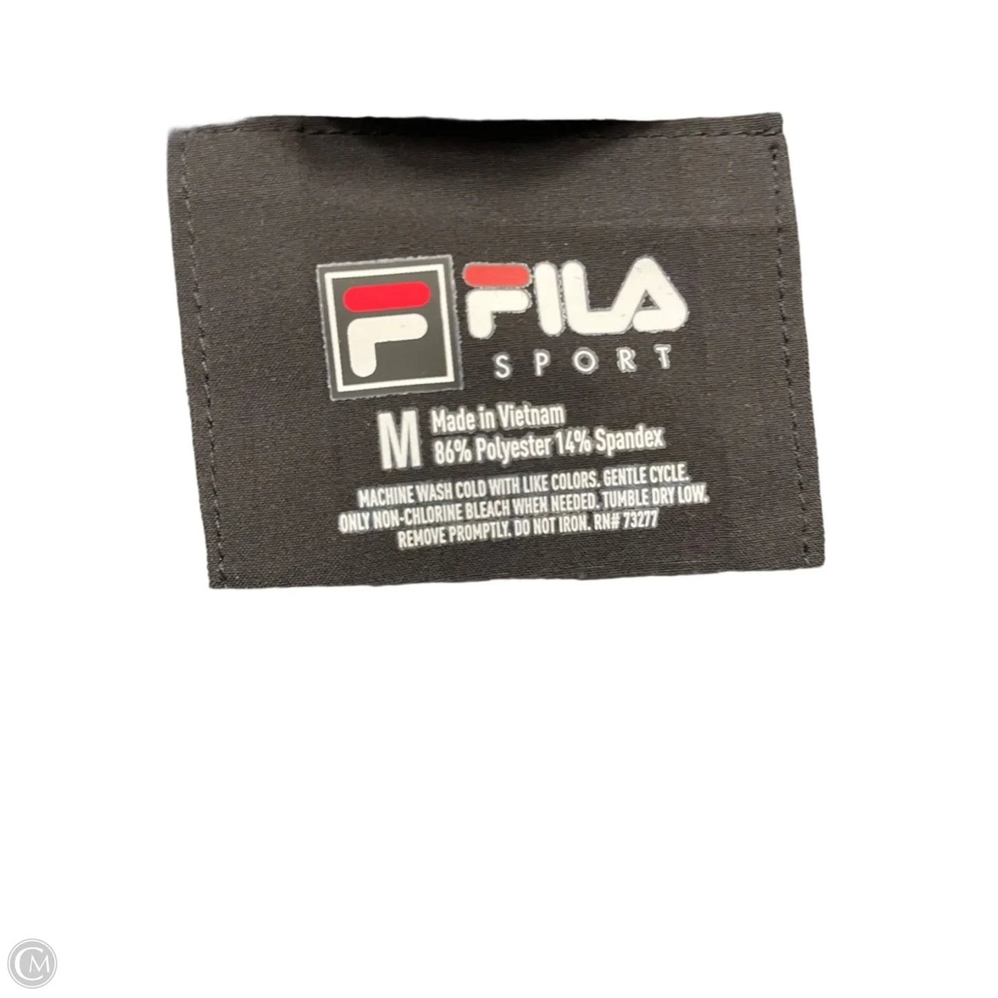Jacket Windbreaker By Fila In Black, Size: M