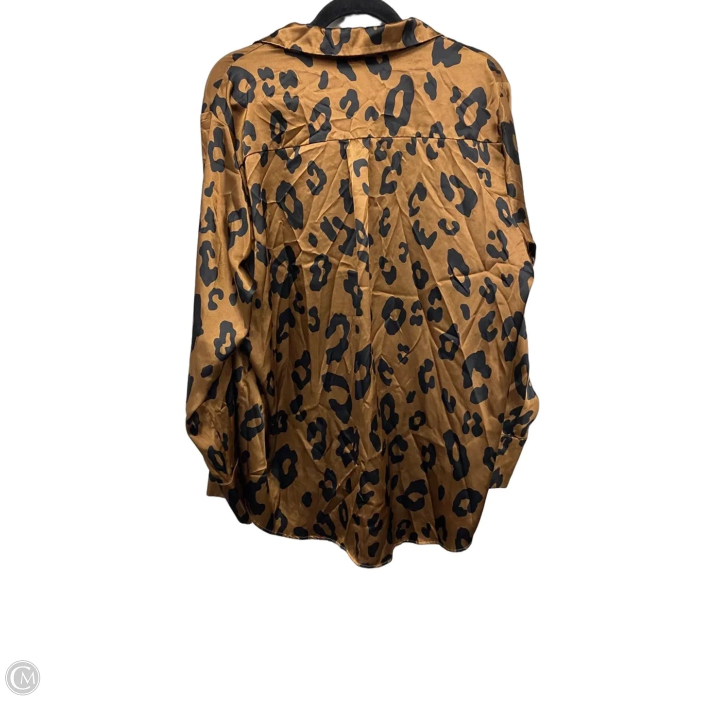 Top Long Sleeve By Flora Nikrooz In Animal Print, Size: Xl