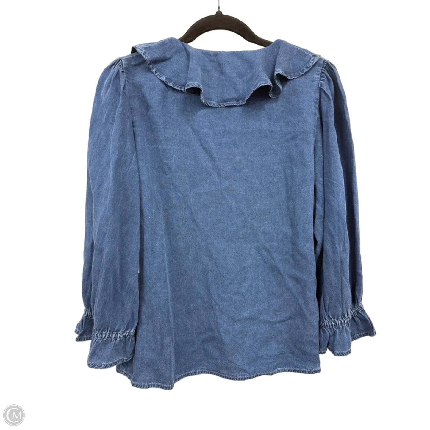 Top 3/4 Sleeve By Lc Lauren Conrad In Navy, Size: M