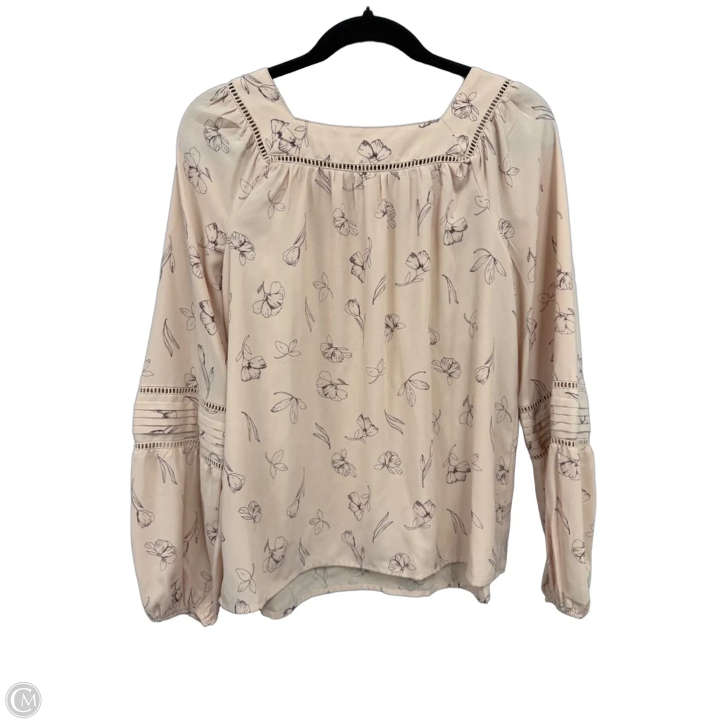Blouse Long Sleeve By Lc Lauren Conrad In Peach, Size: S