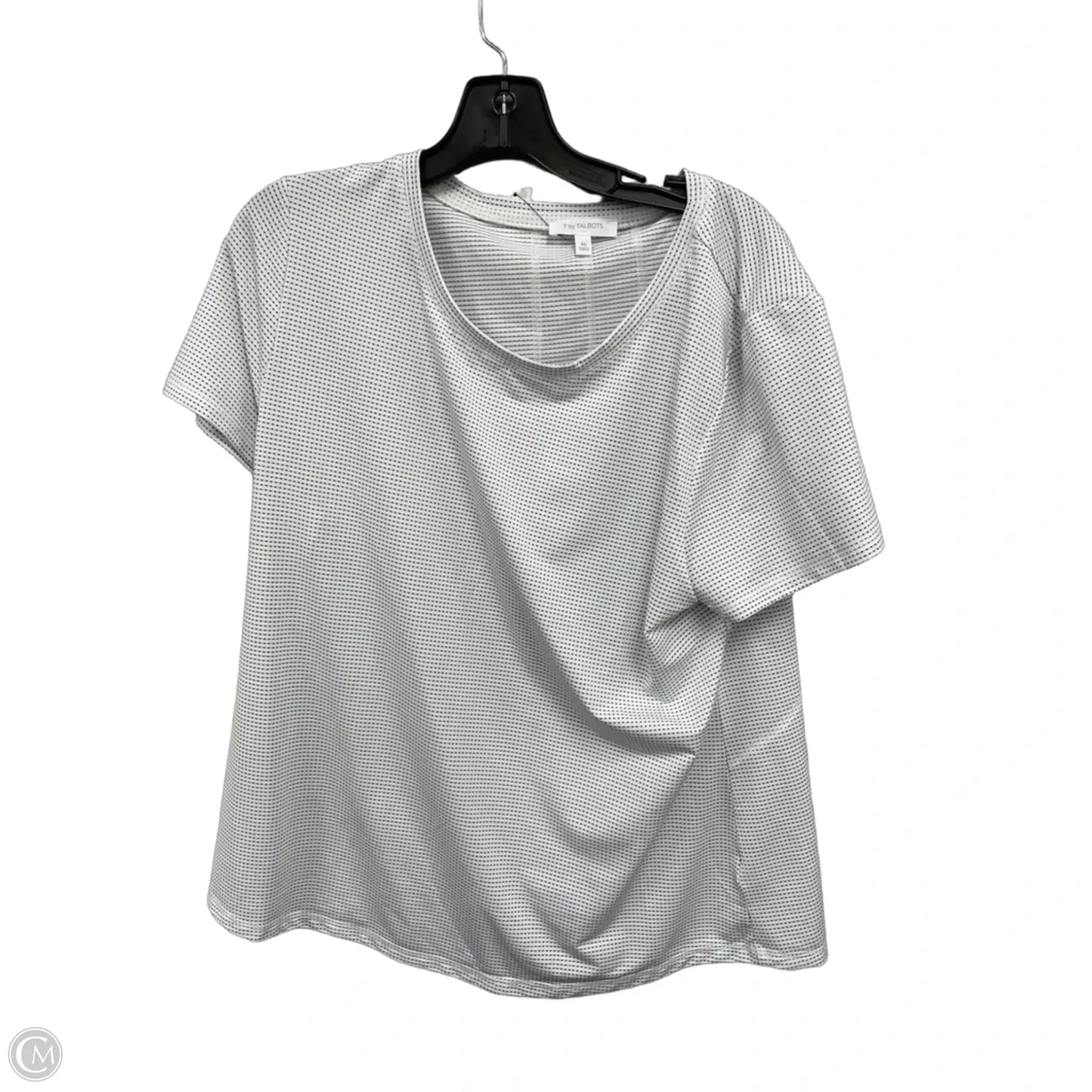 Top Short Sleeve By Talbots In Polkadot Pattern, Size: Xl