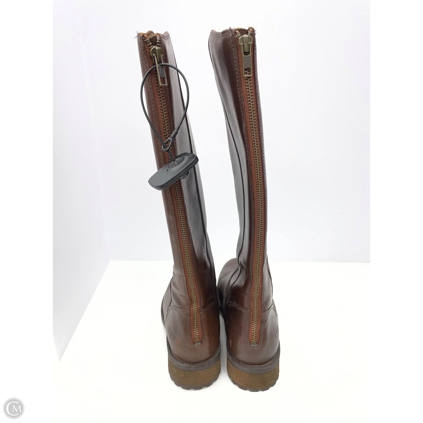 Boots Designer By Ugg In Brown, Size: 8