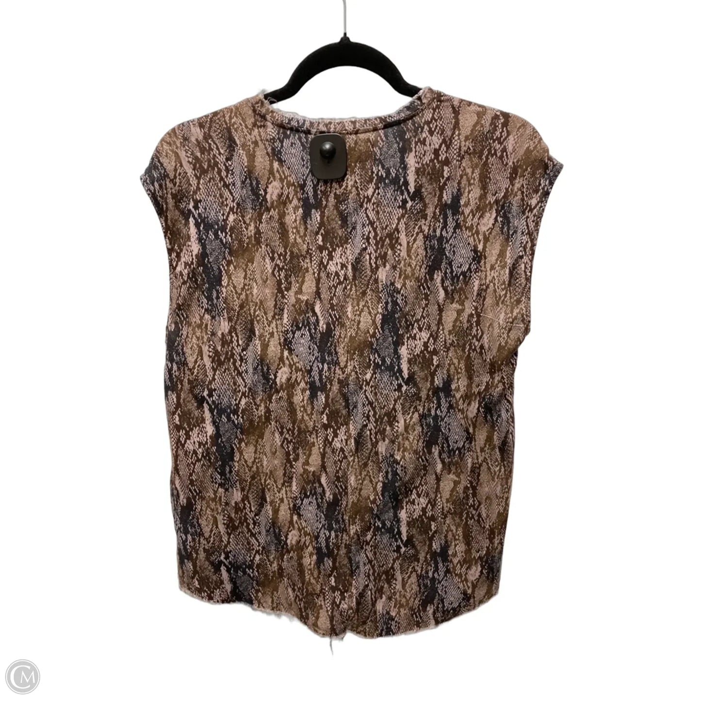 Top Sleeveless By Dear John In Snakeskin Print, Size: Xs