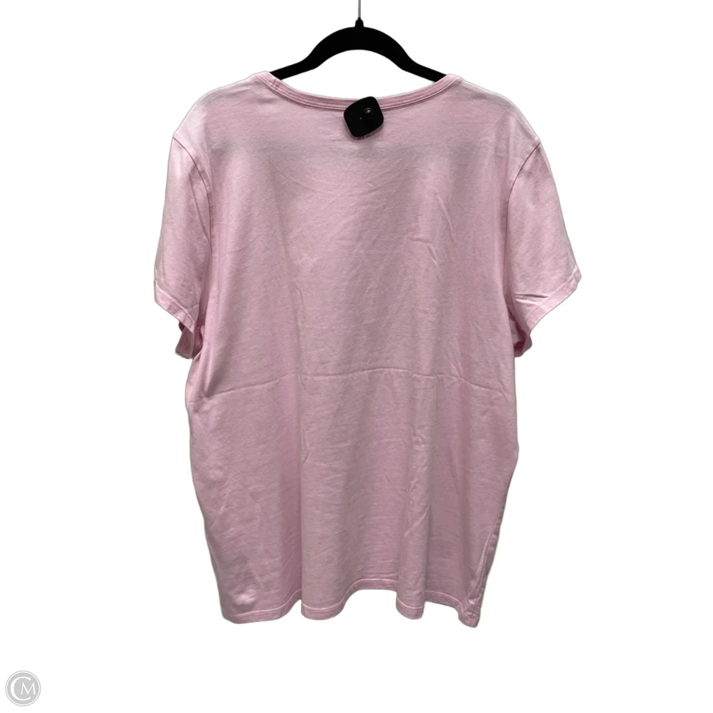 Top Short Sleeve By Life Is Good In Purple, Size: 2x