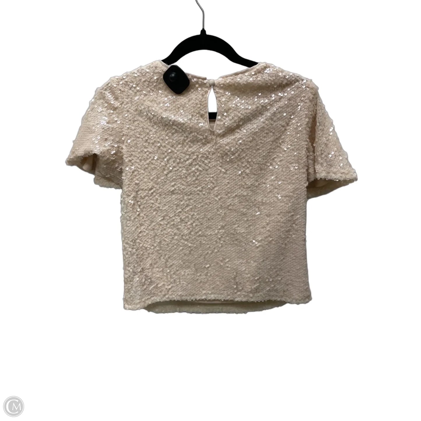 Blouse Short Sleeve By Lc Lauren Conrad In Tan, Size: Xs