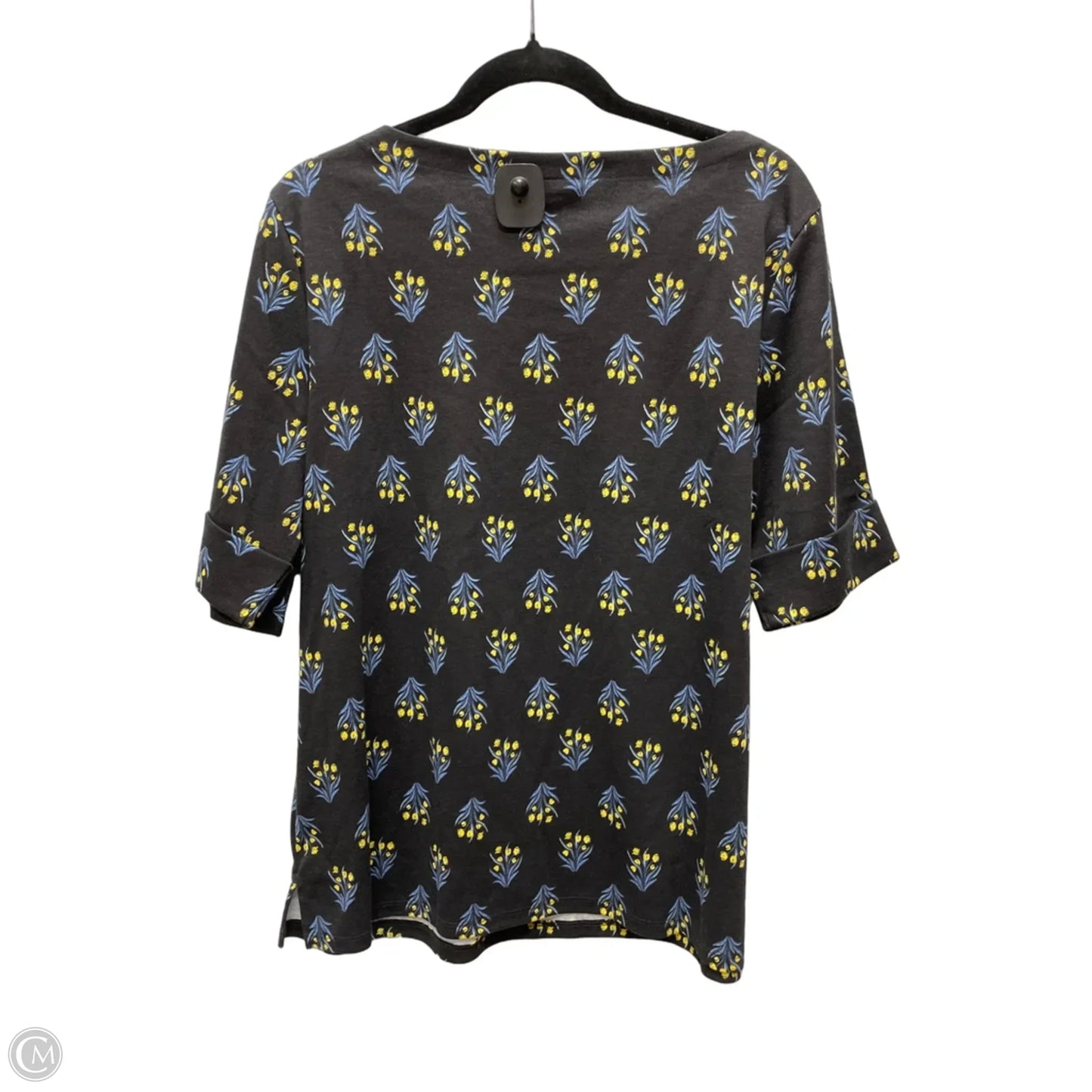 Top Short Sleeve By Style And Company In Floral Print, Size: Xl