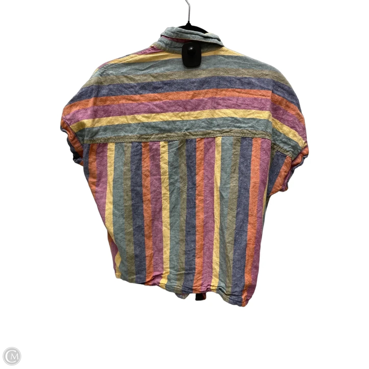 Top Short Sleeve By Madewell In Striped Pattern, Size: Xs