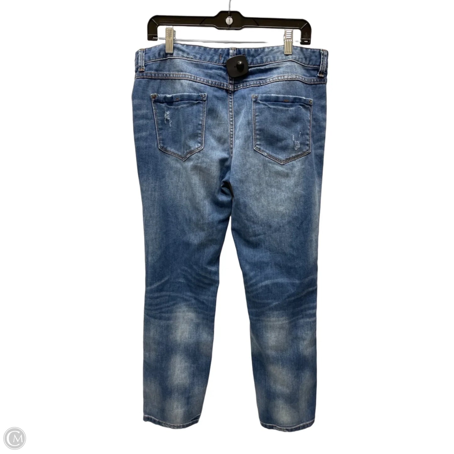 Jeans Straight By Free People In Blue Denim, Size: 12