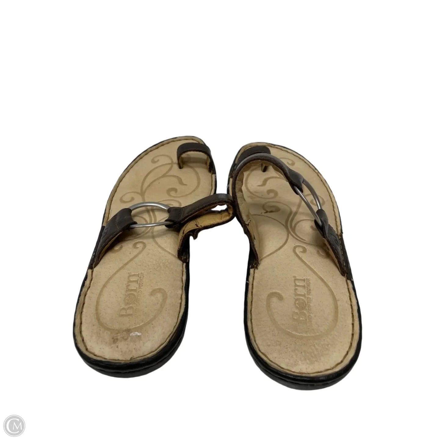 Sandals Flats By Born In Brown, Size: 8