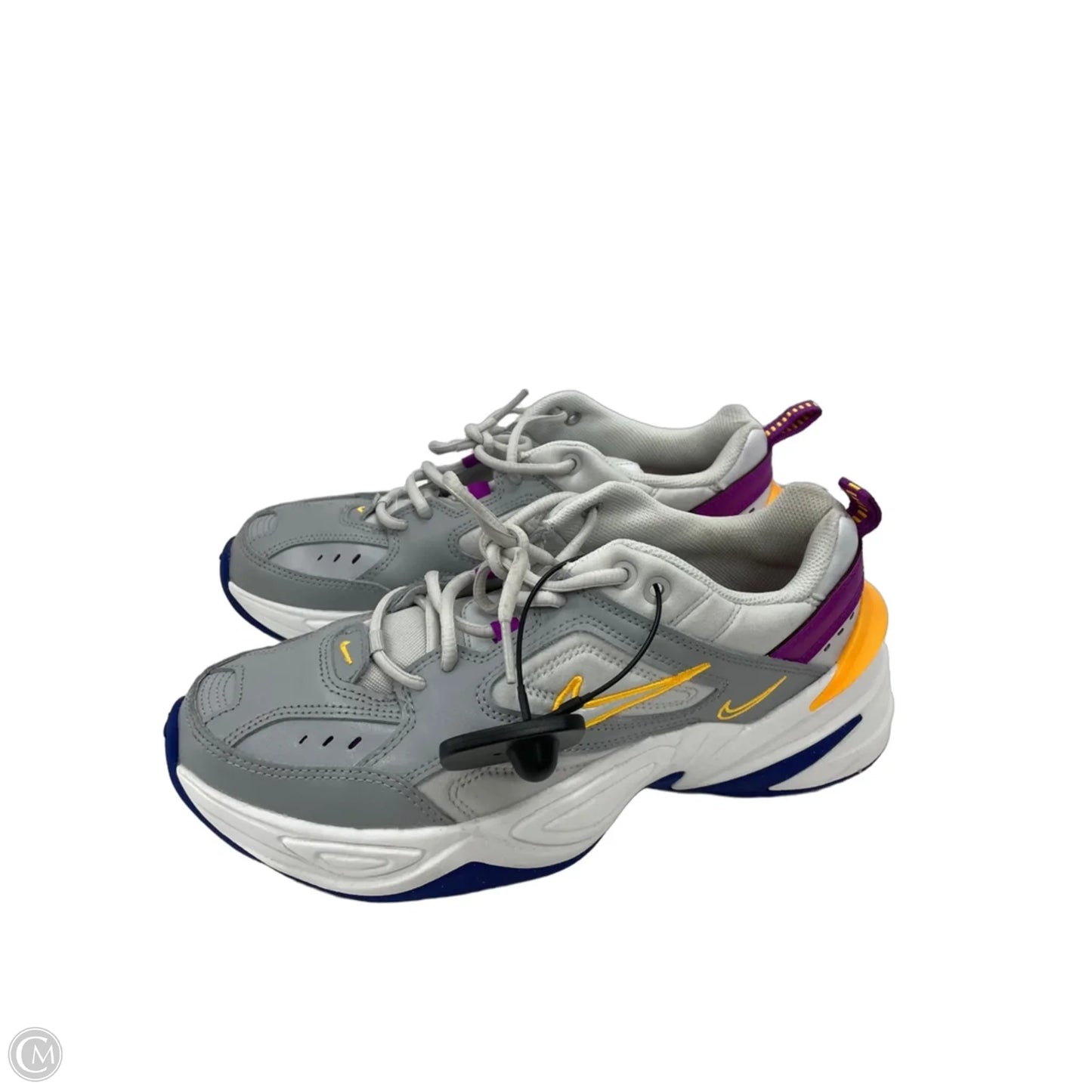 Shoes Athletic By Nike In Grey & Orange, Size: 10