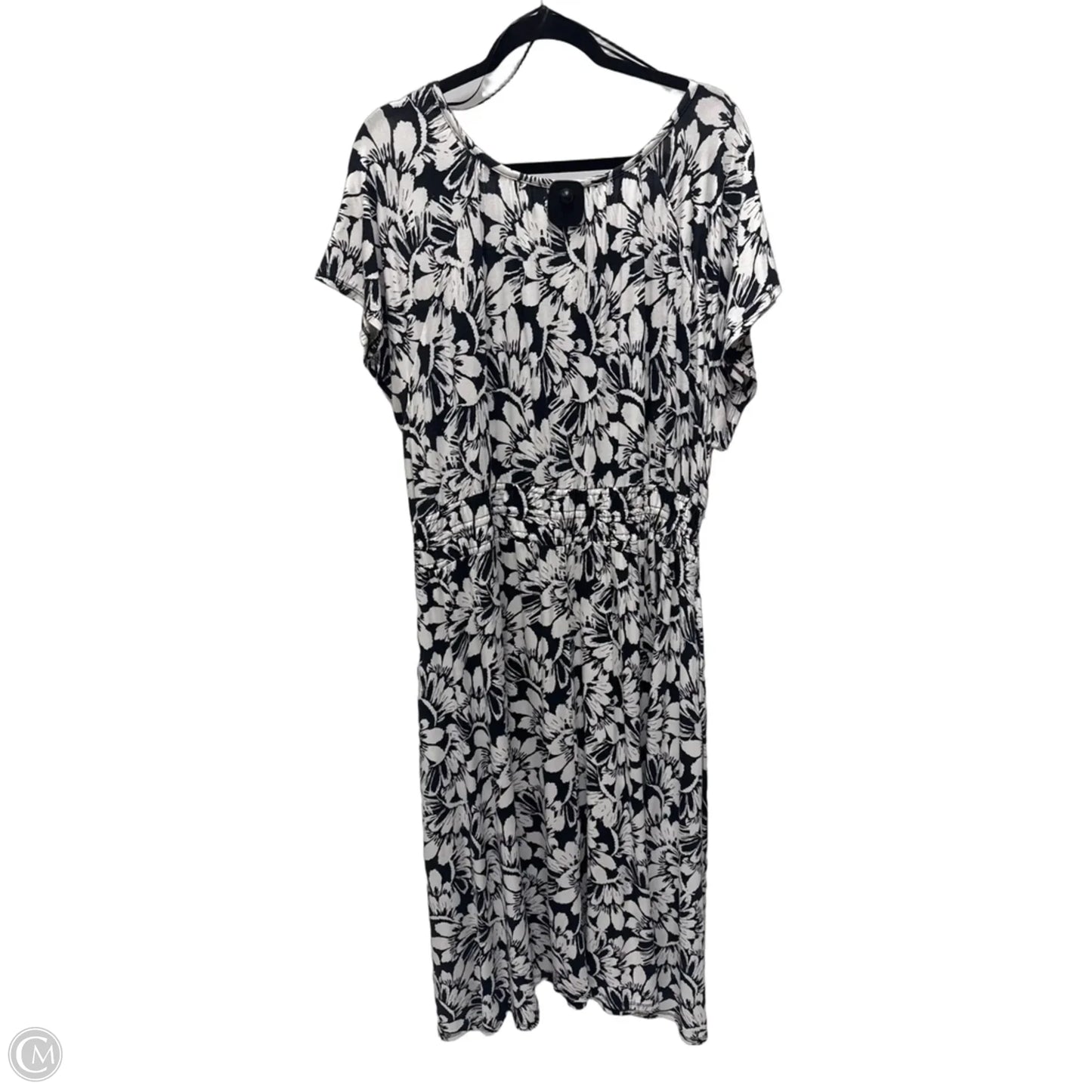 Dress Casual Midi By C And C In Floral Print, Size: 1x