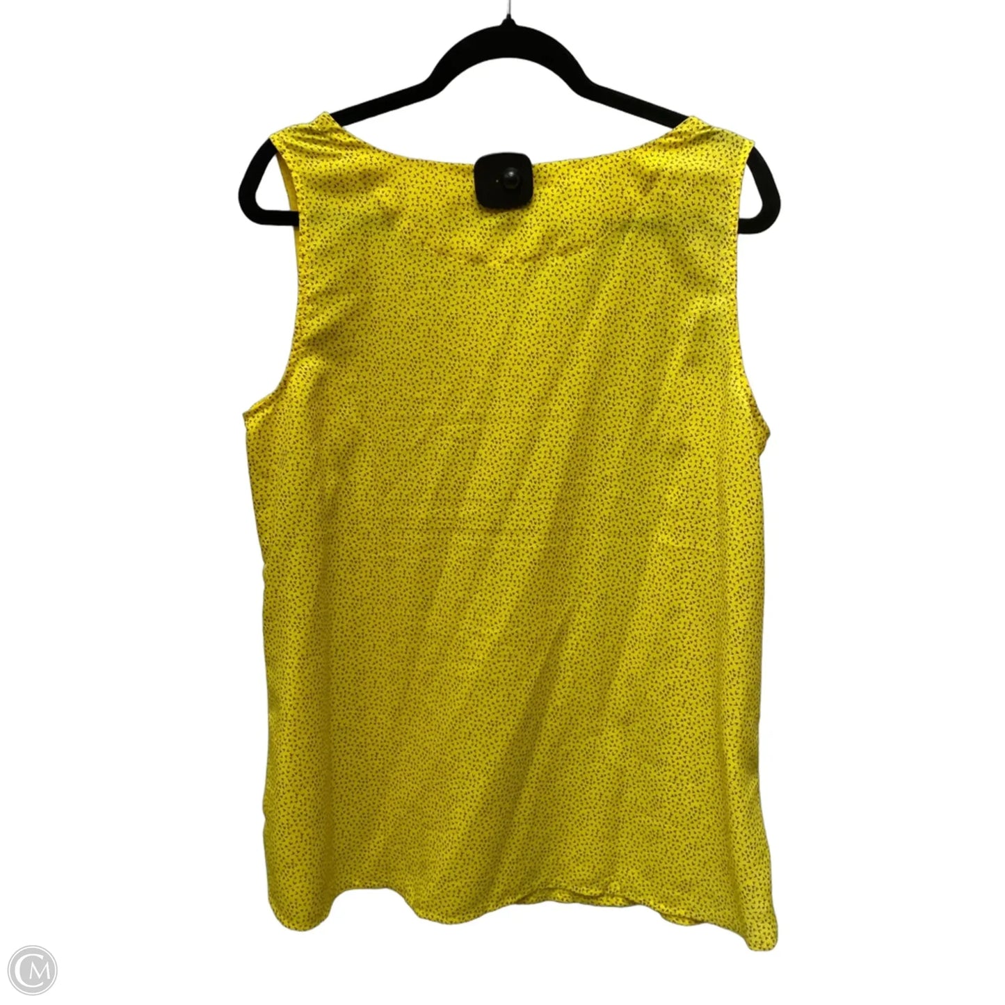 Top Sleeveless By Loft In Brown & Yellow, Size: Xl