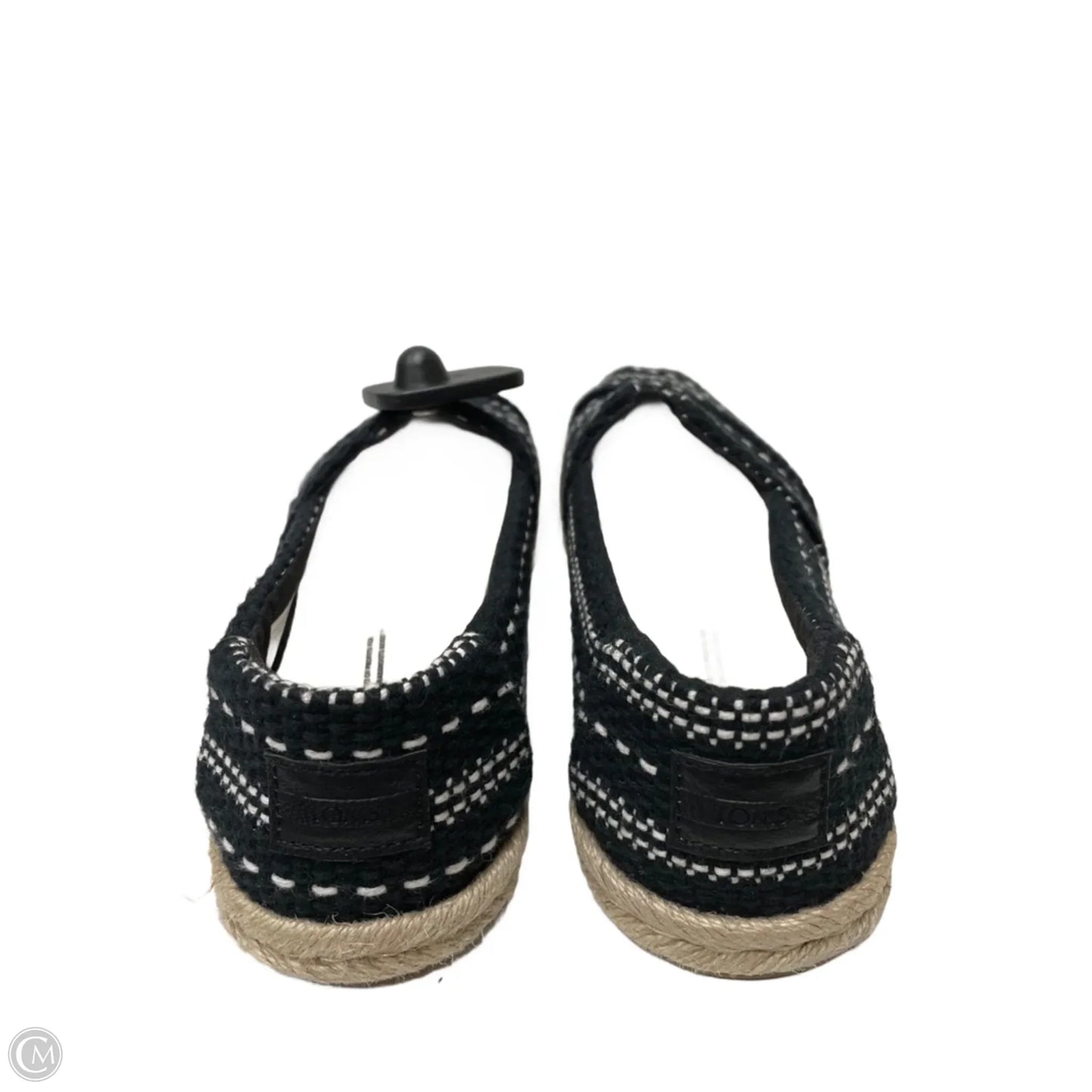 Shoes Flats By Toms In Black & White, Size: 7