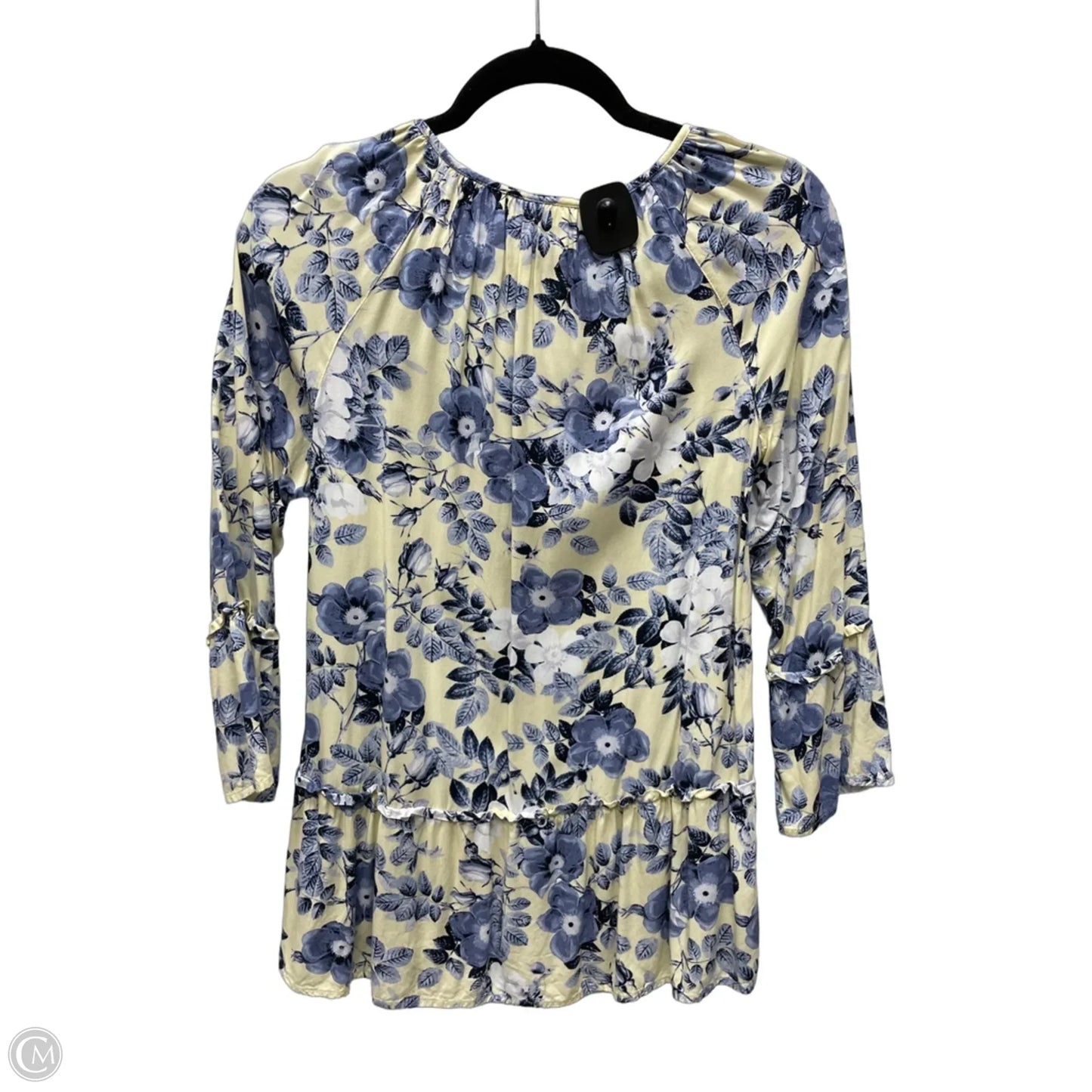 Blouse Long Sleeve By J. Jill In Floral Print, Size: Xs