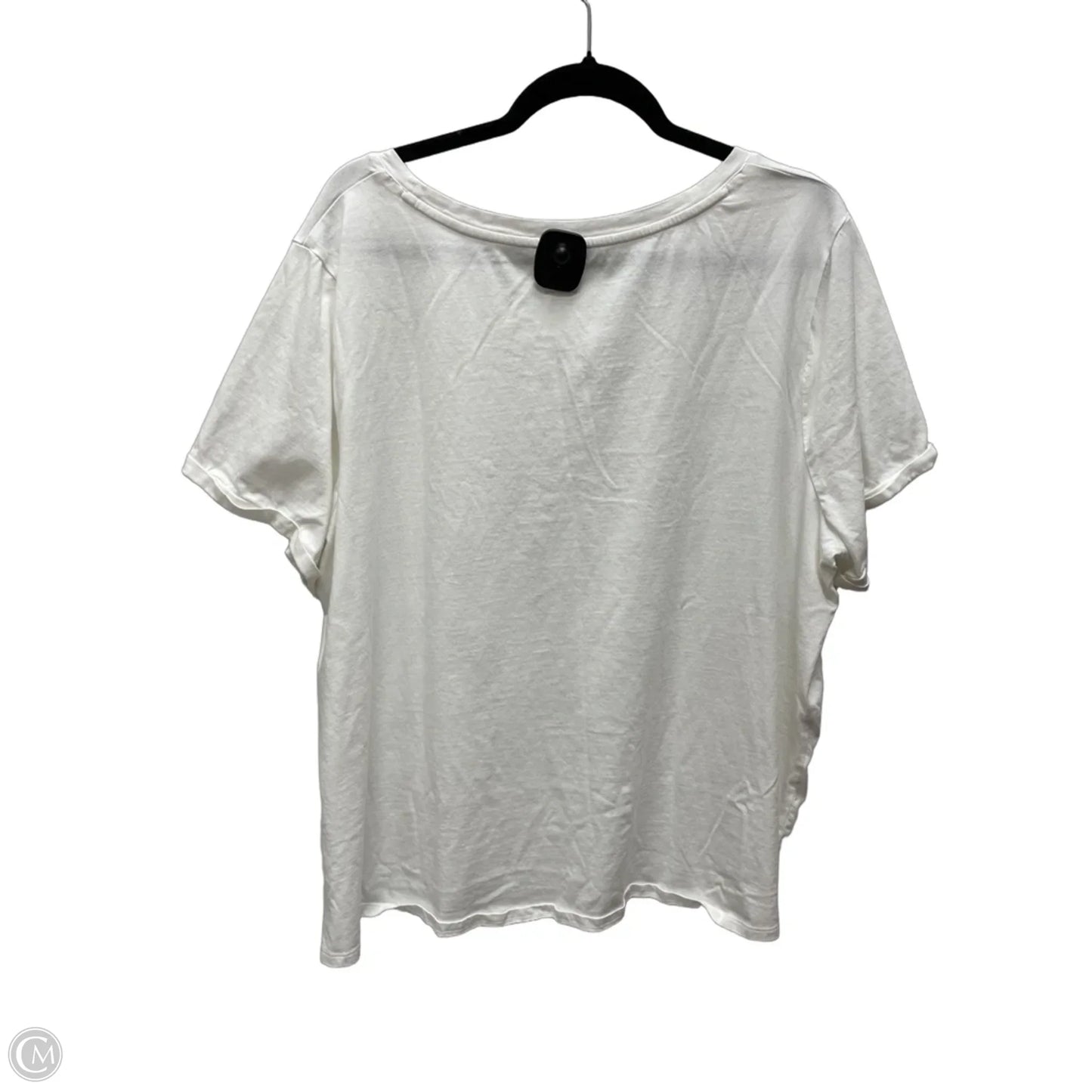 Top Short Sleeve Basic By J. Jill In White, Size: 3x