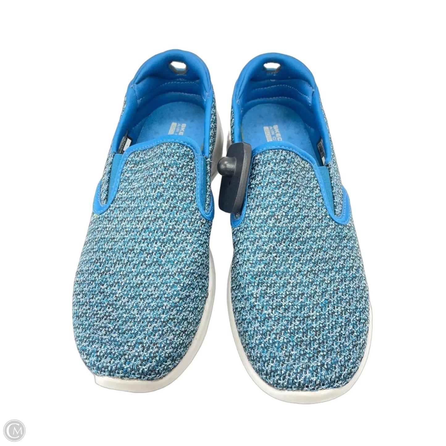 Shoes Sneakers By Skechers In Black & Blue, Size: 6.5