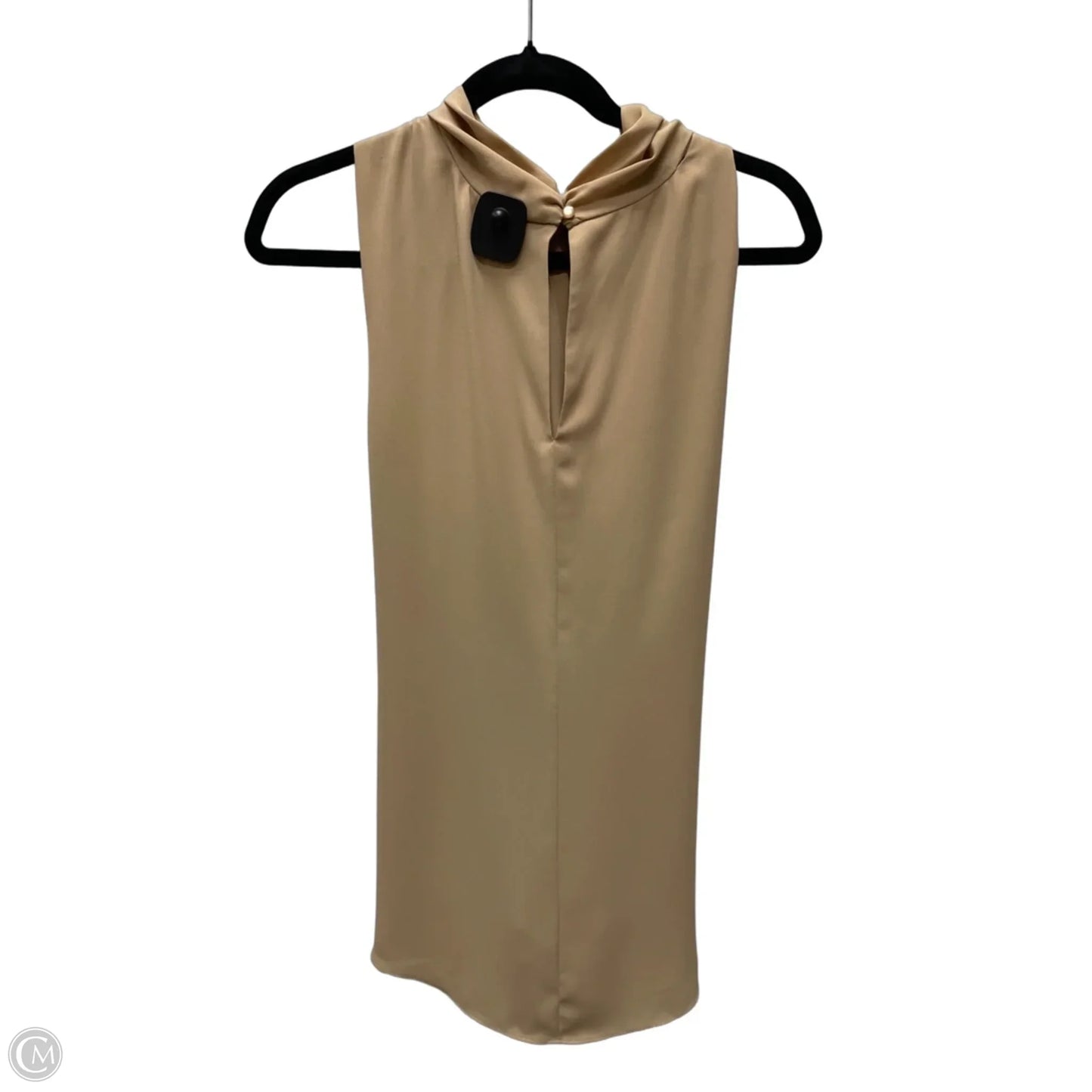 Blouse Sleeveless By Etcetra In Tan, Size: M
