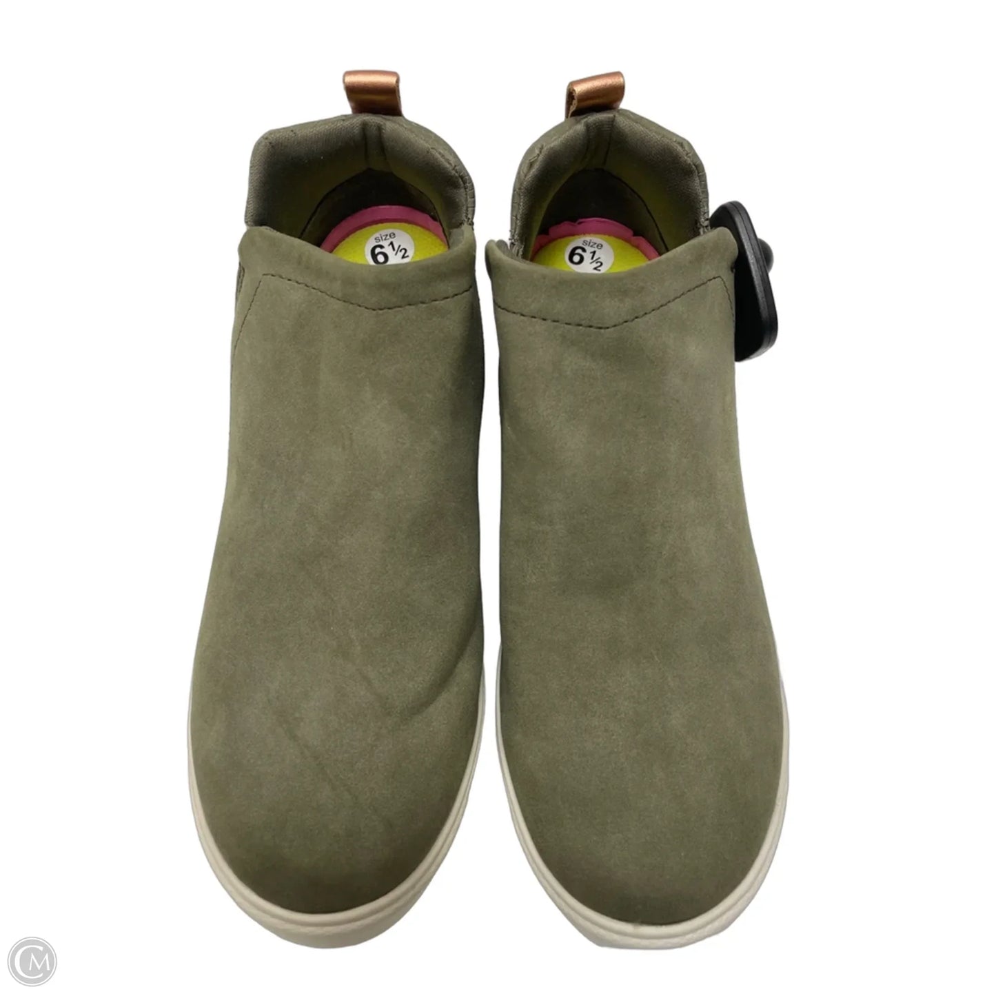 Shoes Heels Wedge By Ryka In Green, Size: 6.5
