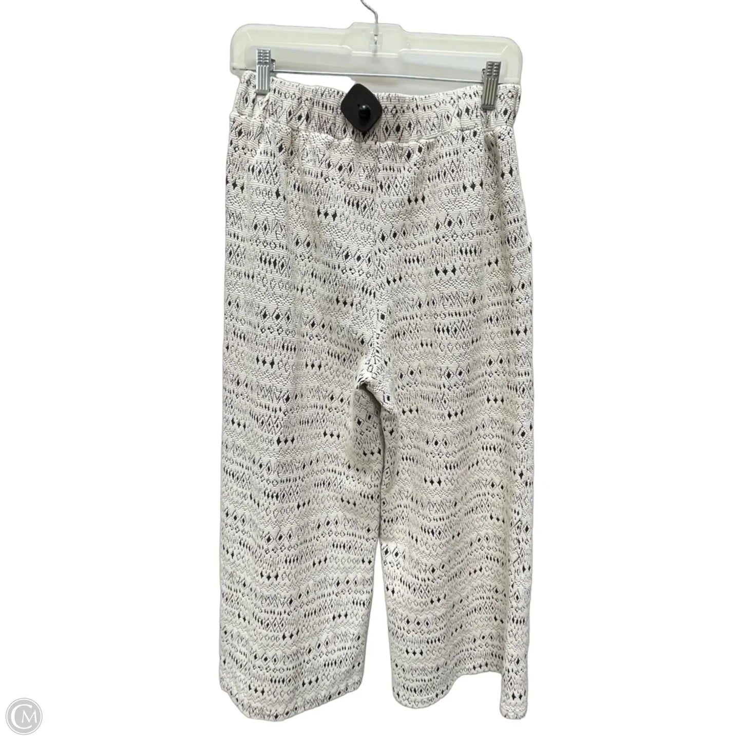Lounge Set Pants By Clothes Mentor In Black & White, Size: M