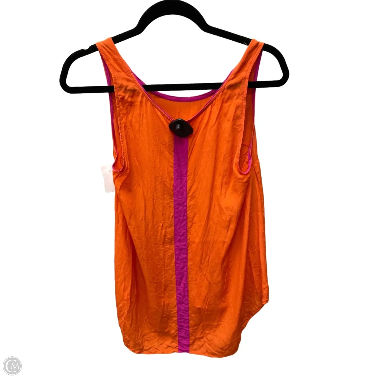Top Sleeveless By Maeve In Orange & Pink, Size: S