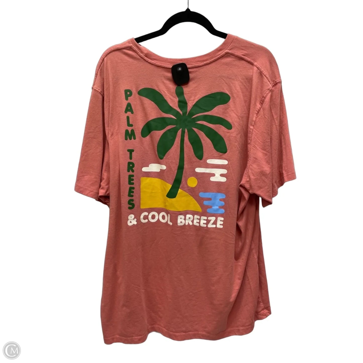 Top Short Sleeve By Old Navy In Tropical Print, Size: 2x