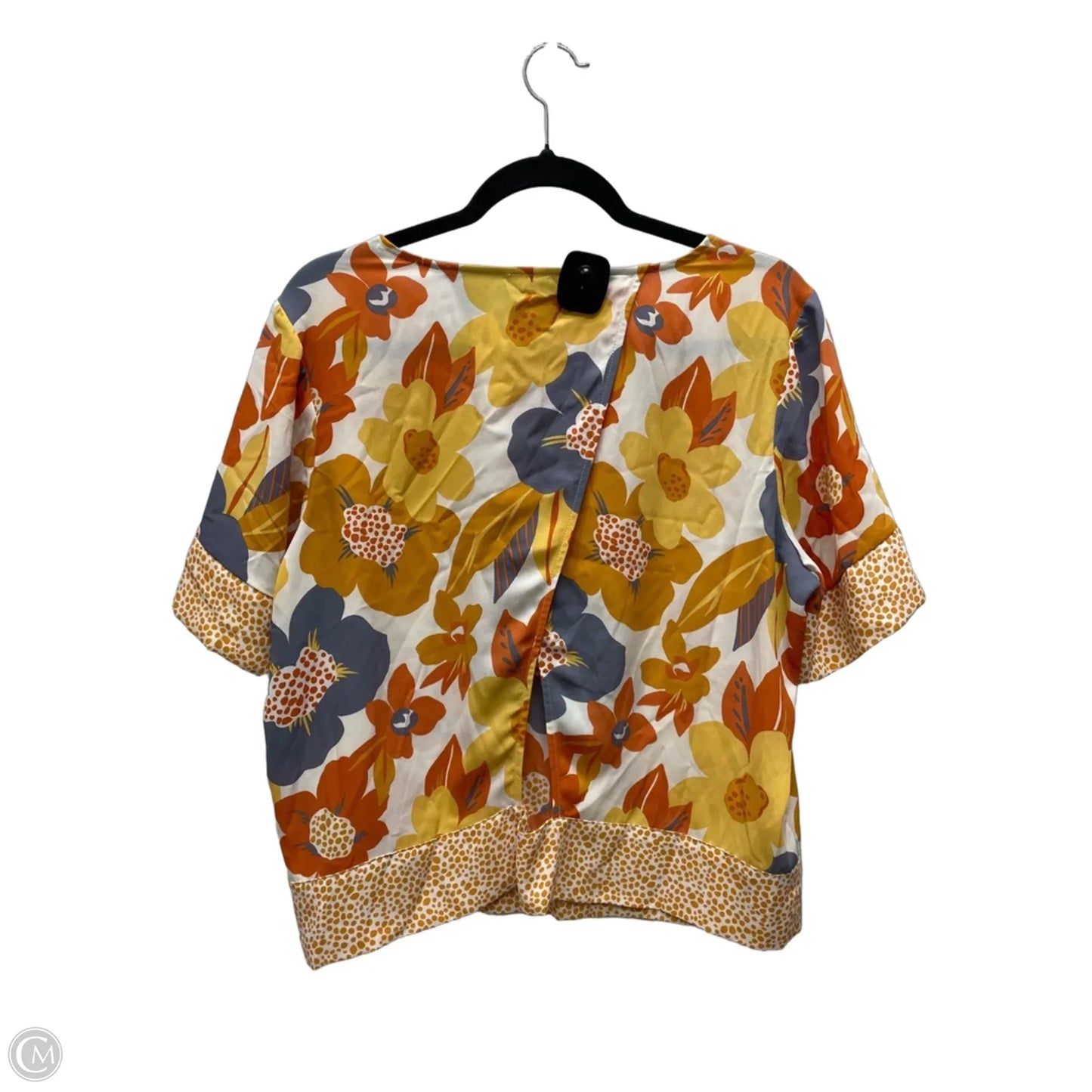 Top Short Sleeve By Dr2 In Floral Print, Size: L