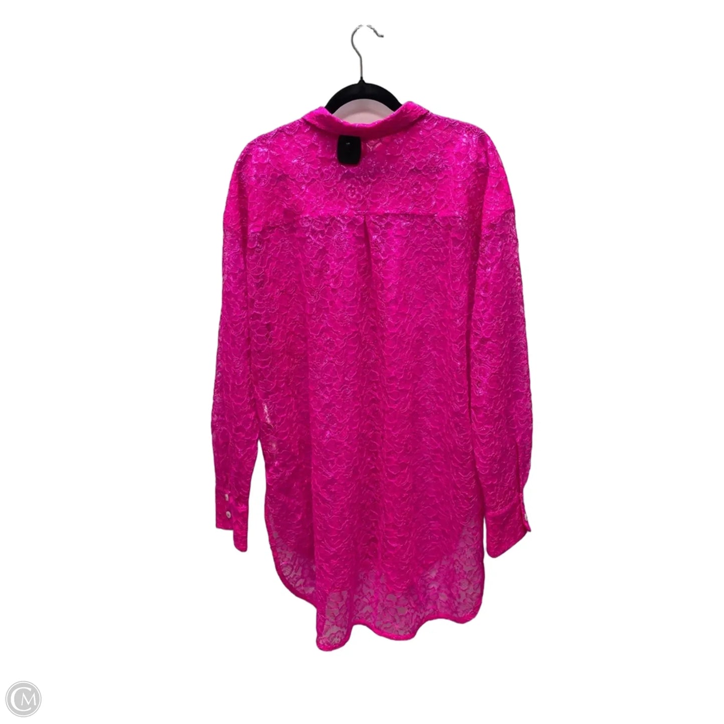 Tunic Long Sleeve By Anthropologie In Floral Print, Size: Xl