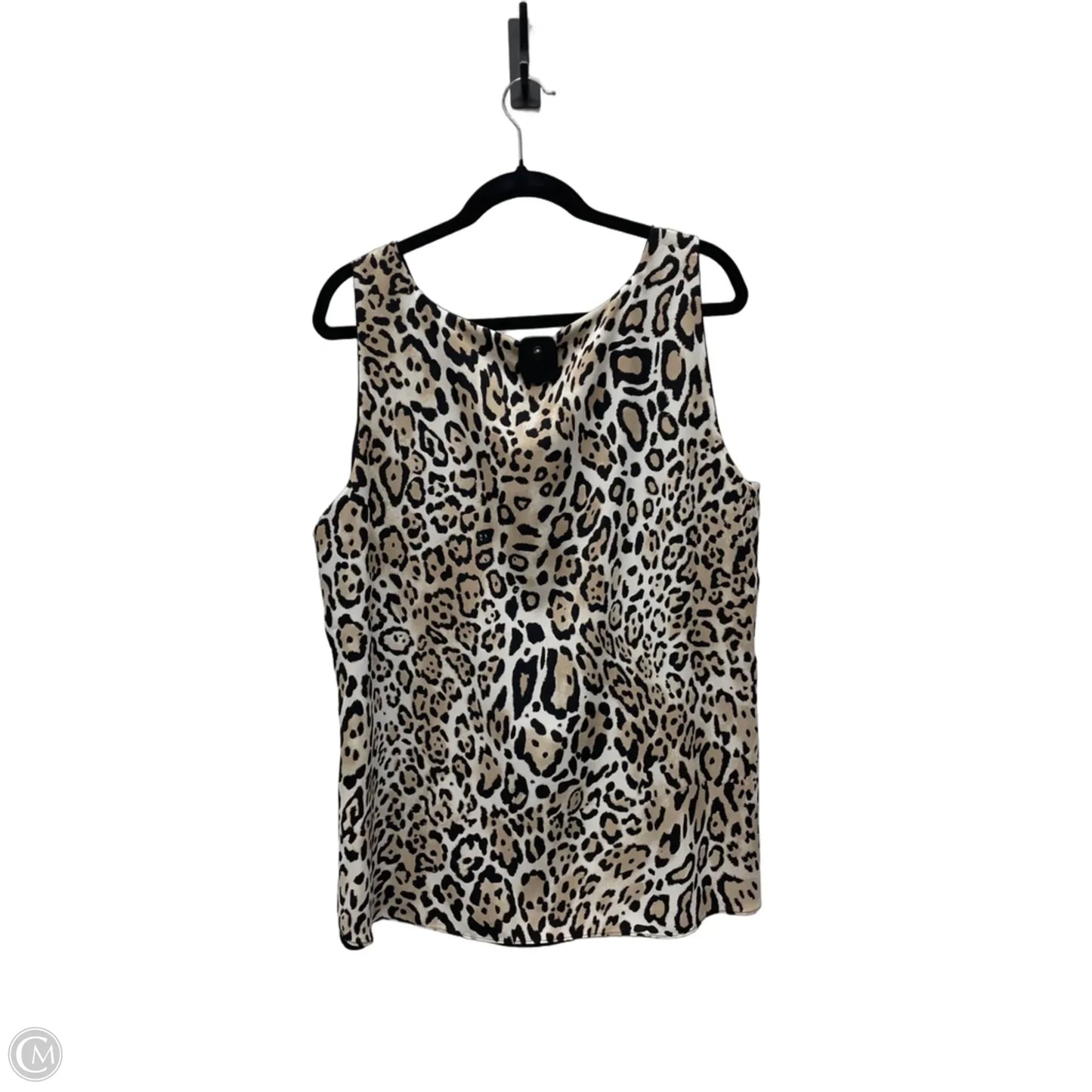 Top Sleeveless By Chicos In Animal Print, Size: Xl