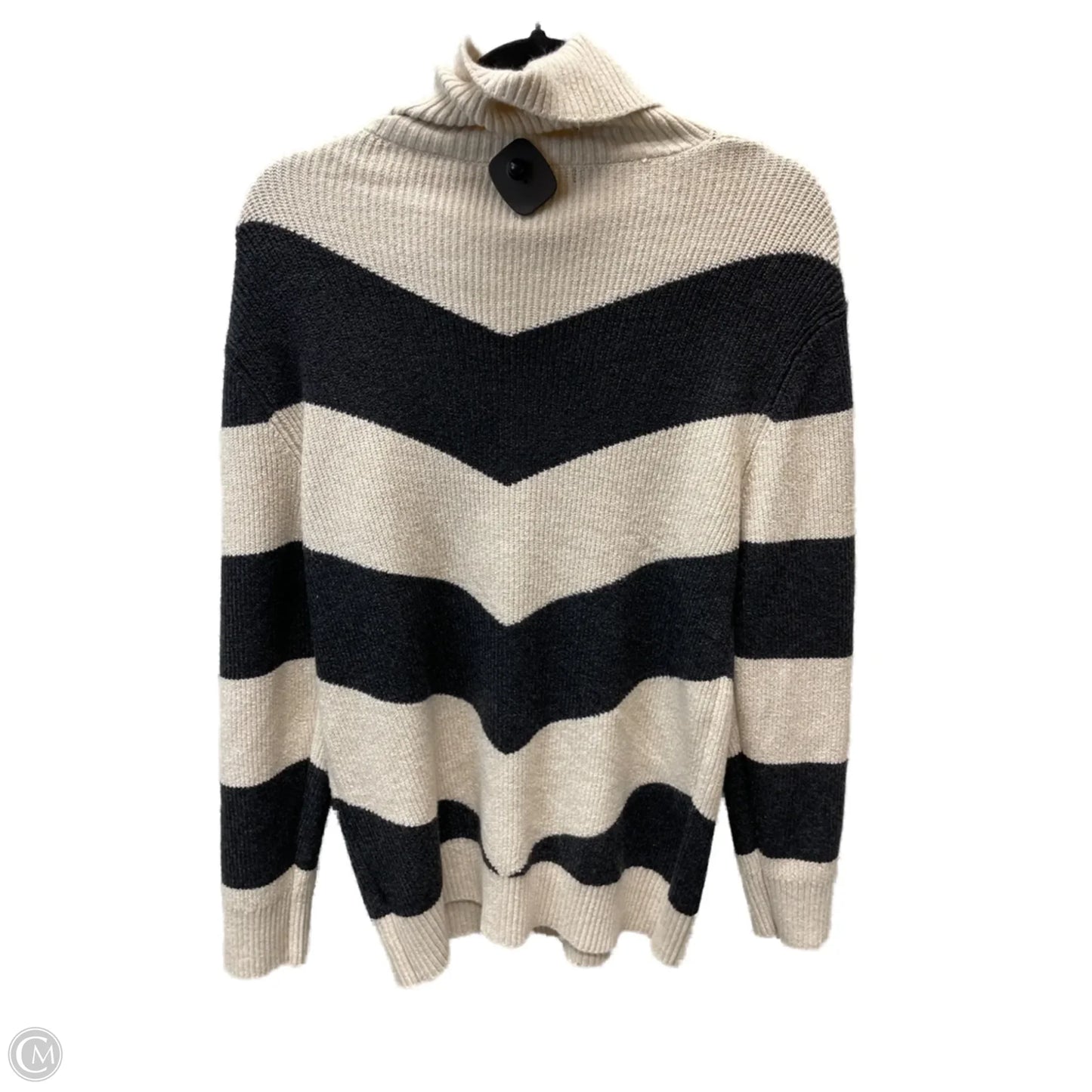 Sweater By T Tahari In Black & Tan, Size: L
