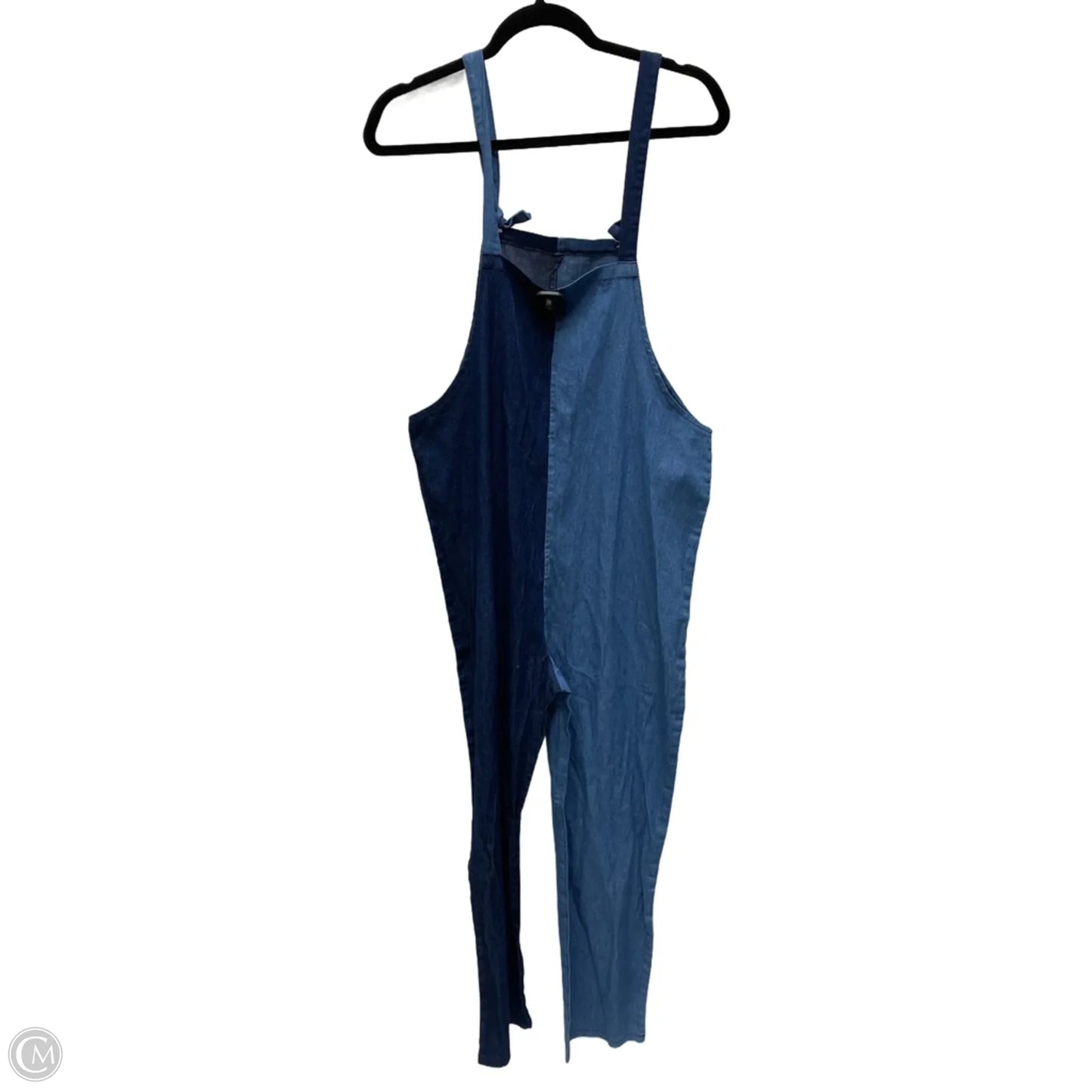Overalls By Clothes Mentor In Blue Denim, Size: 1x