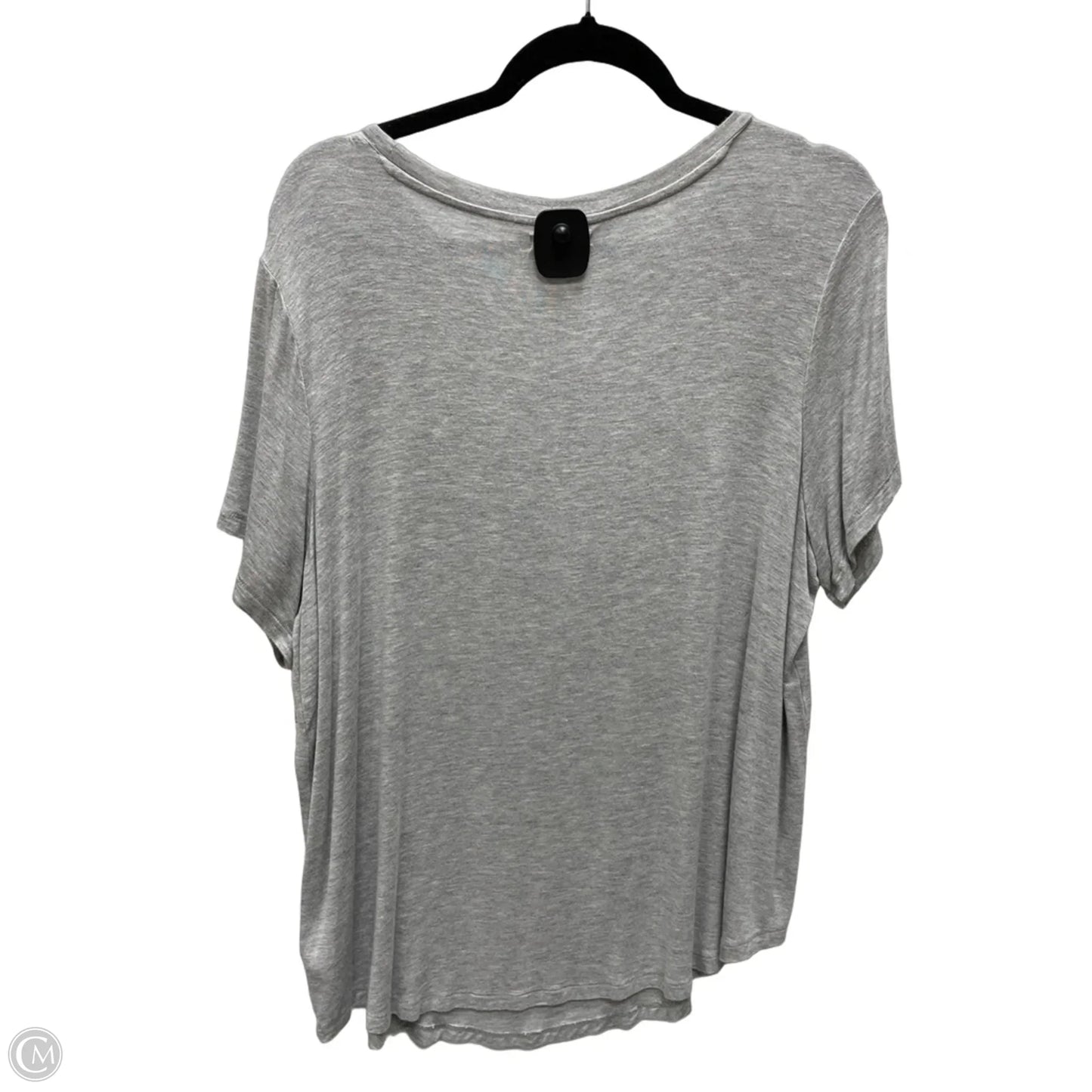 Top Short Sleeve By Maurices In Grey, Size: Xl