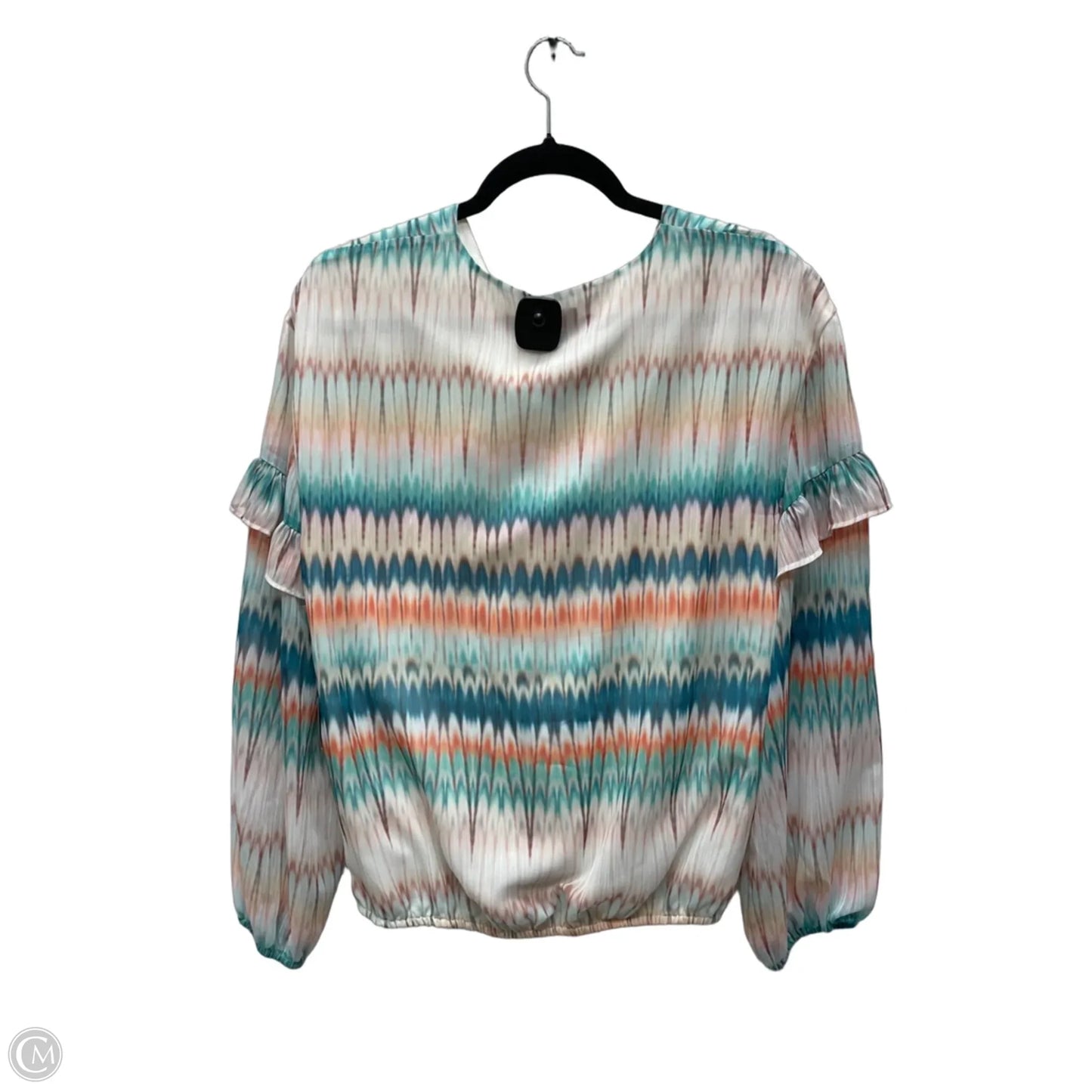 Blouse Long Sleeve By Inc In Brown & Orange, Size: M
