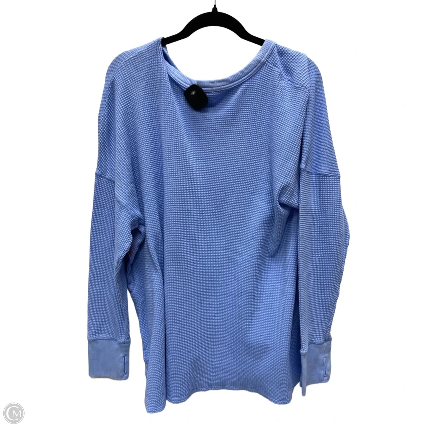 Top Long Sleeve By Offline In Blue & Brown, Size: Xl