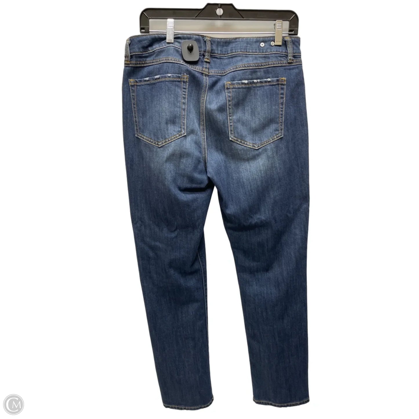 Jeans Straight By Cabi In Blue Denim, Size: 10