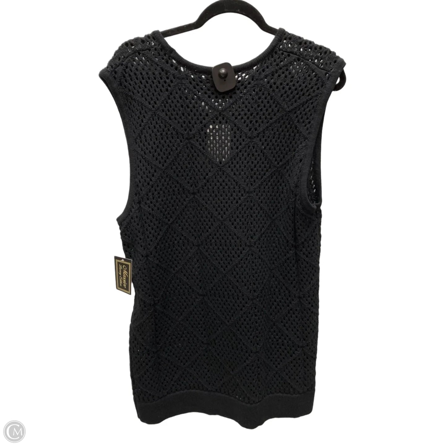 Sweater Short Sleeve By Clothes Mentor In Black, Size: Xl