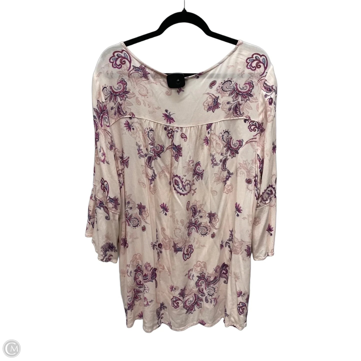 Tunic 3/4 Sleeve By Torrid In Pink & Purple, Size: 3x