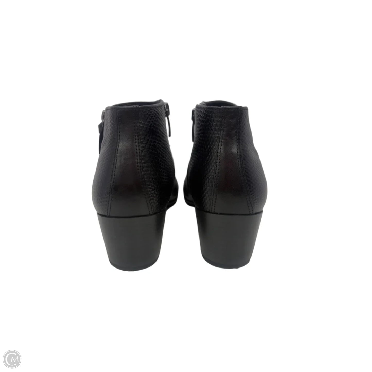 Boots Ankle Heels By Ecco In Black, Size: 7