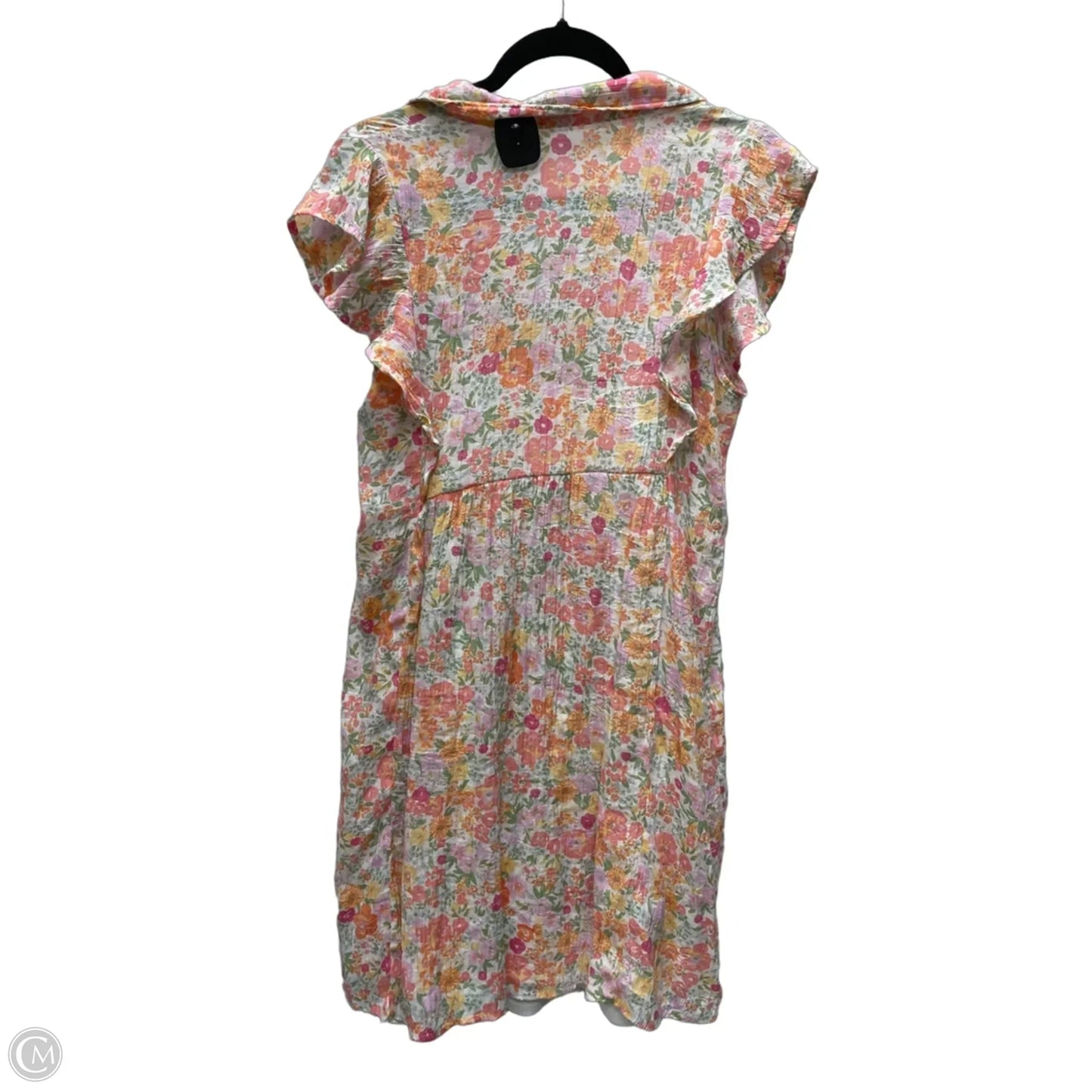 Dress Casual Midi By Clothes Mentor In Floral Print, Size: M