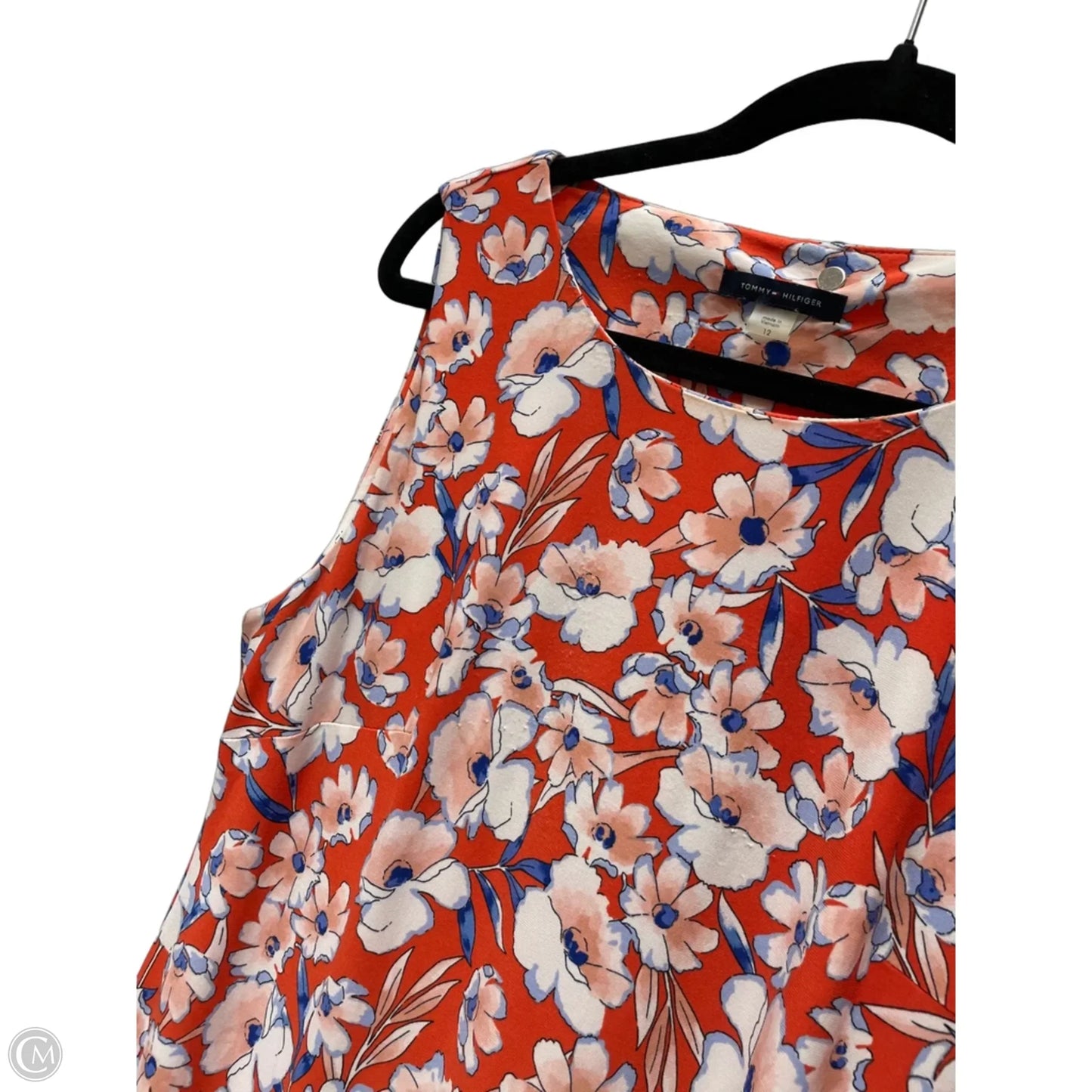 Dress Casual Short By Tommy Hilfiger In Floral Print, Size: L