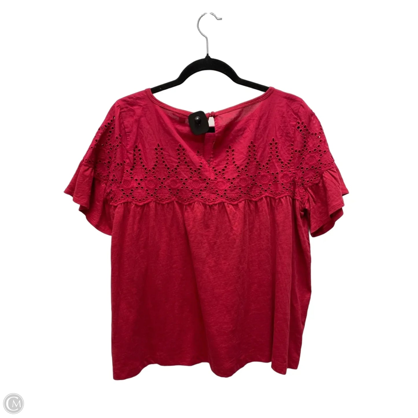 Top Short Sleeve By J. Crew In Red, Size: M
