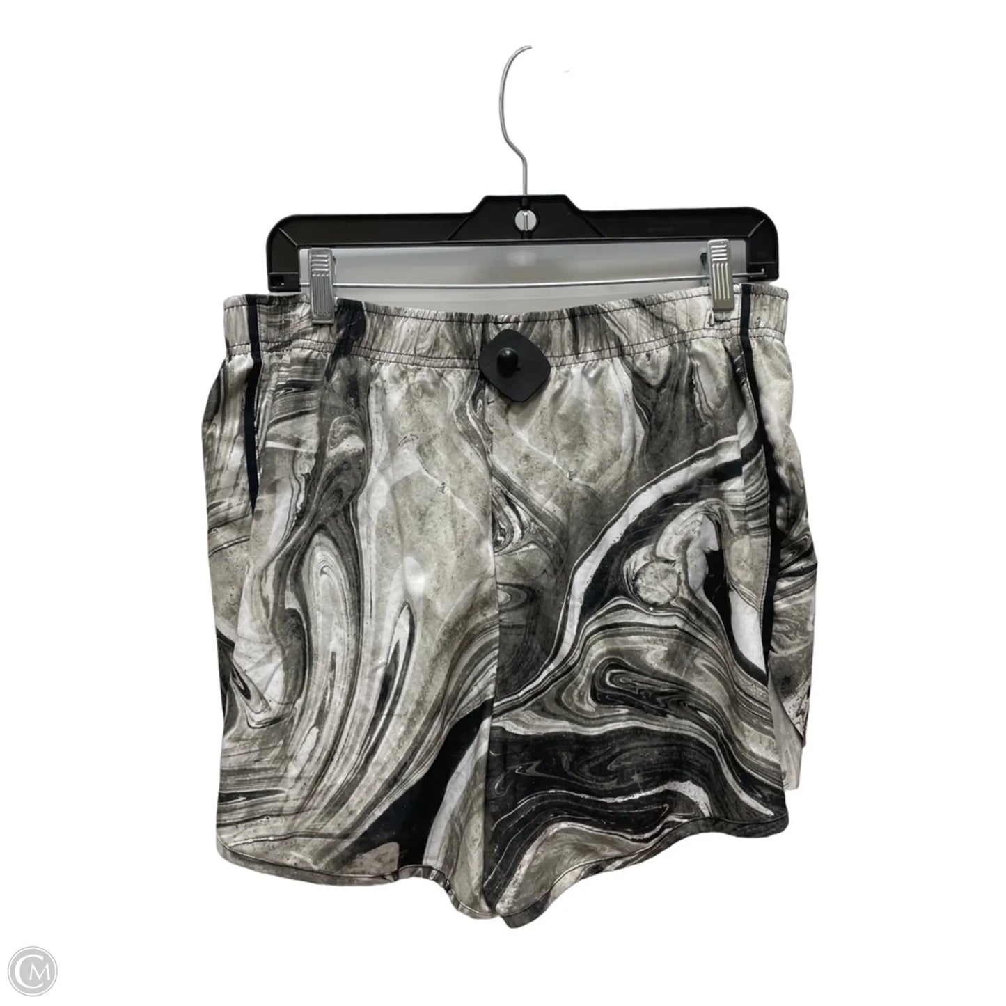 Athletic Shorts By Xersion In Black & Grey, Size: L