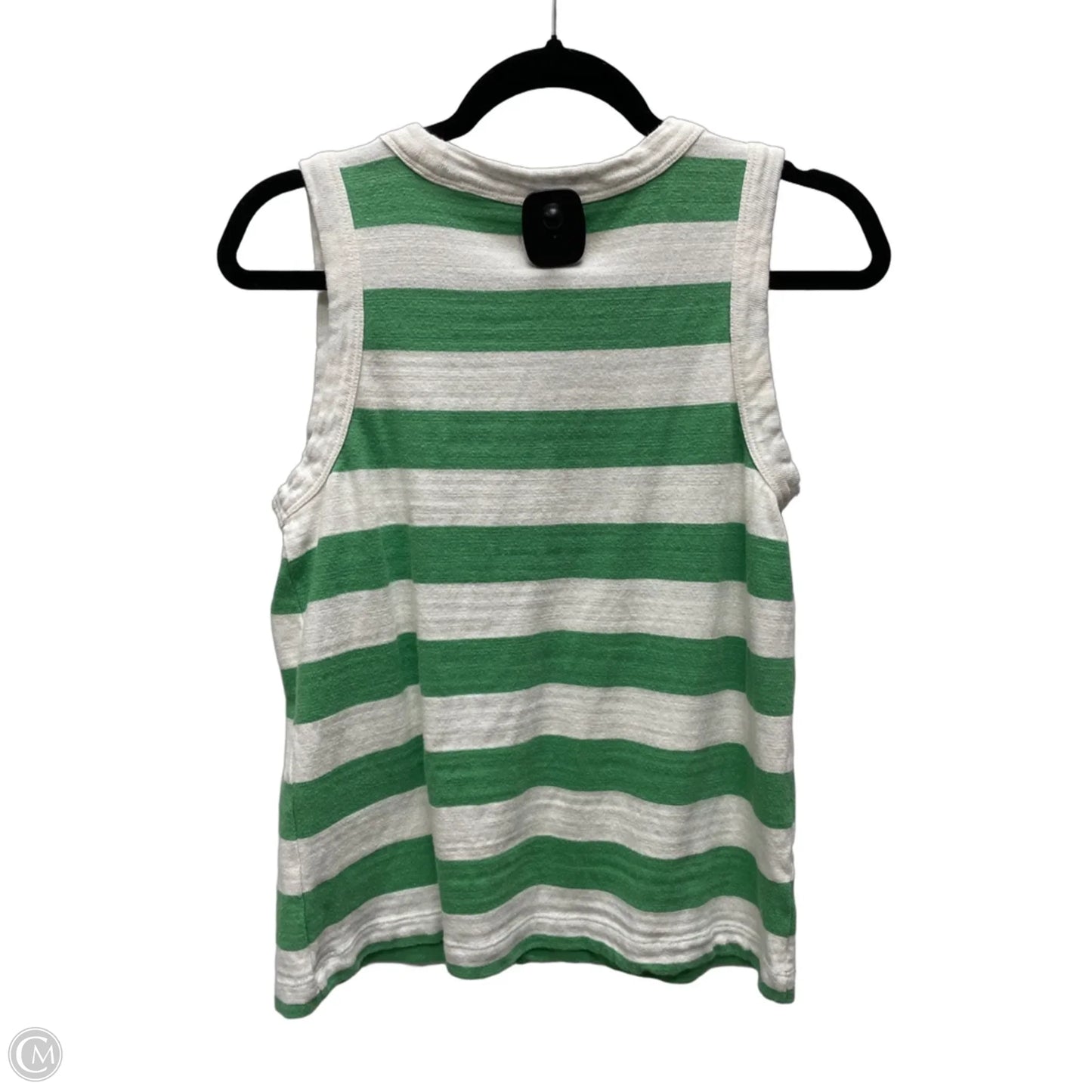 Top Sleeveless By Loft In Striped Pattern, Size: S
