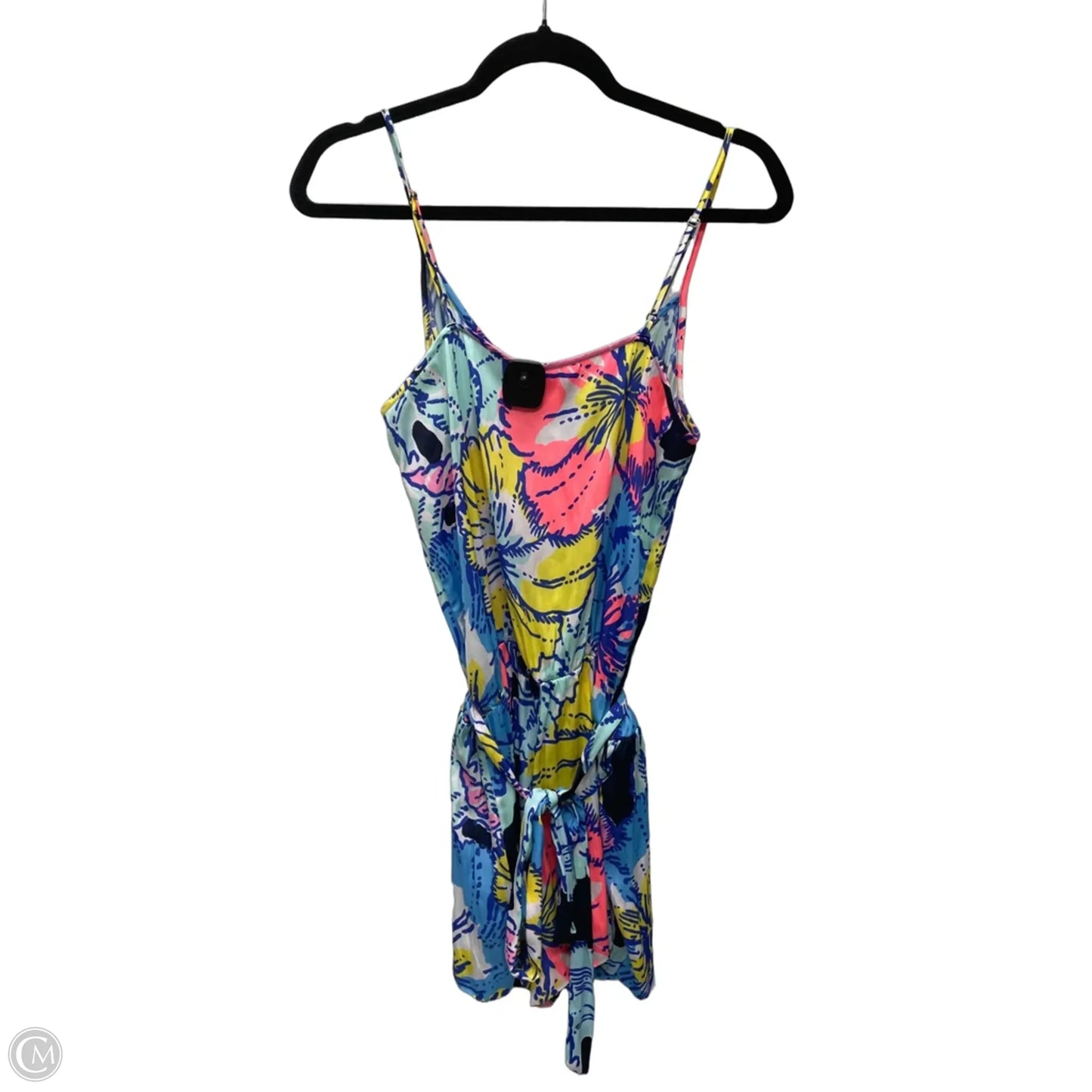 Romper Designer By Lilly Pulitzer In Floral Print, Size: M