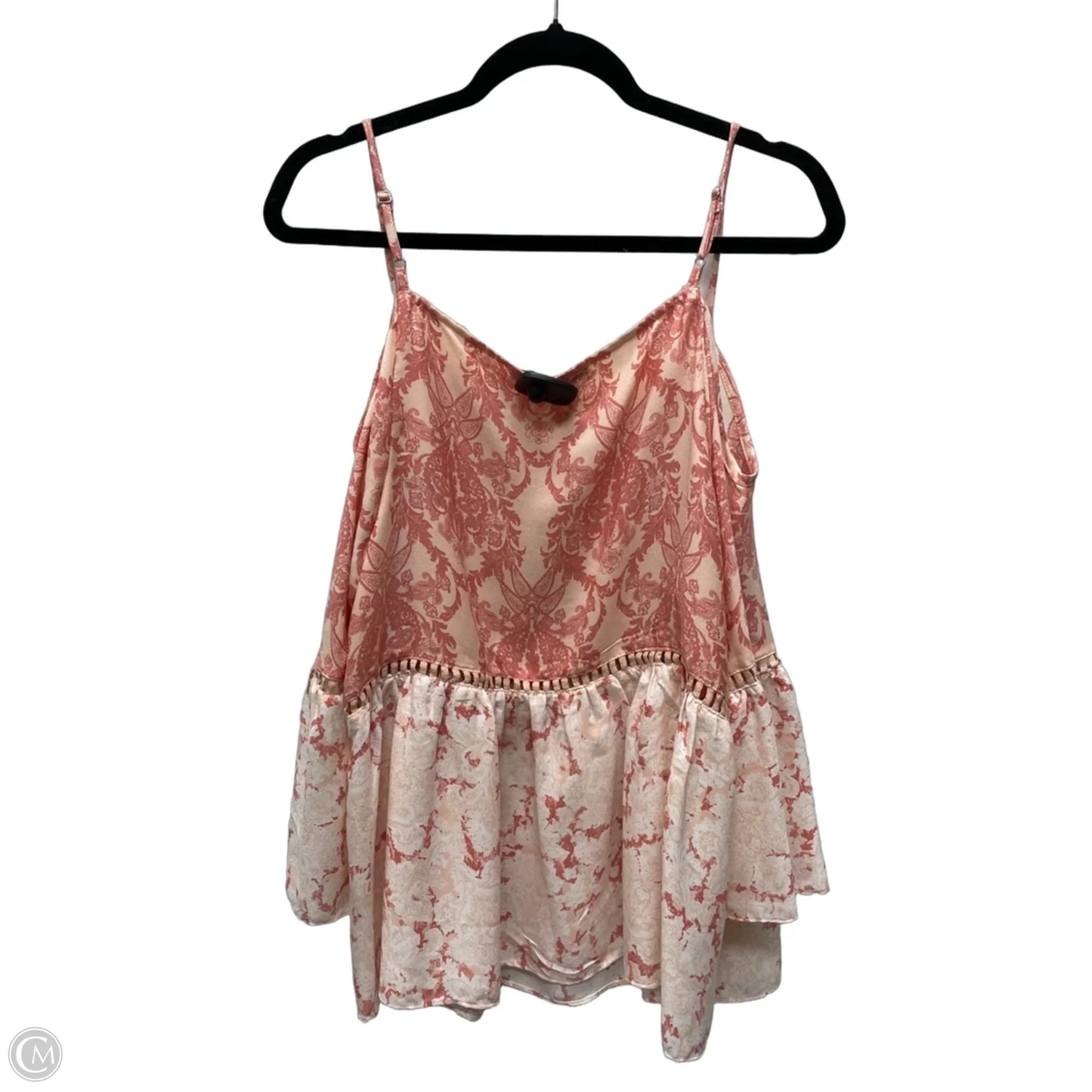 Top Short Sleeve By Sugar Lips In Floral Print, Size: L