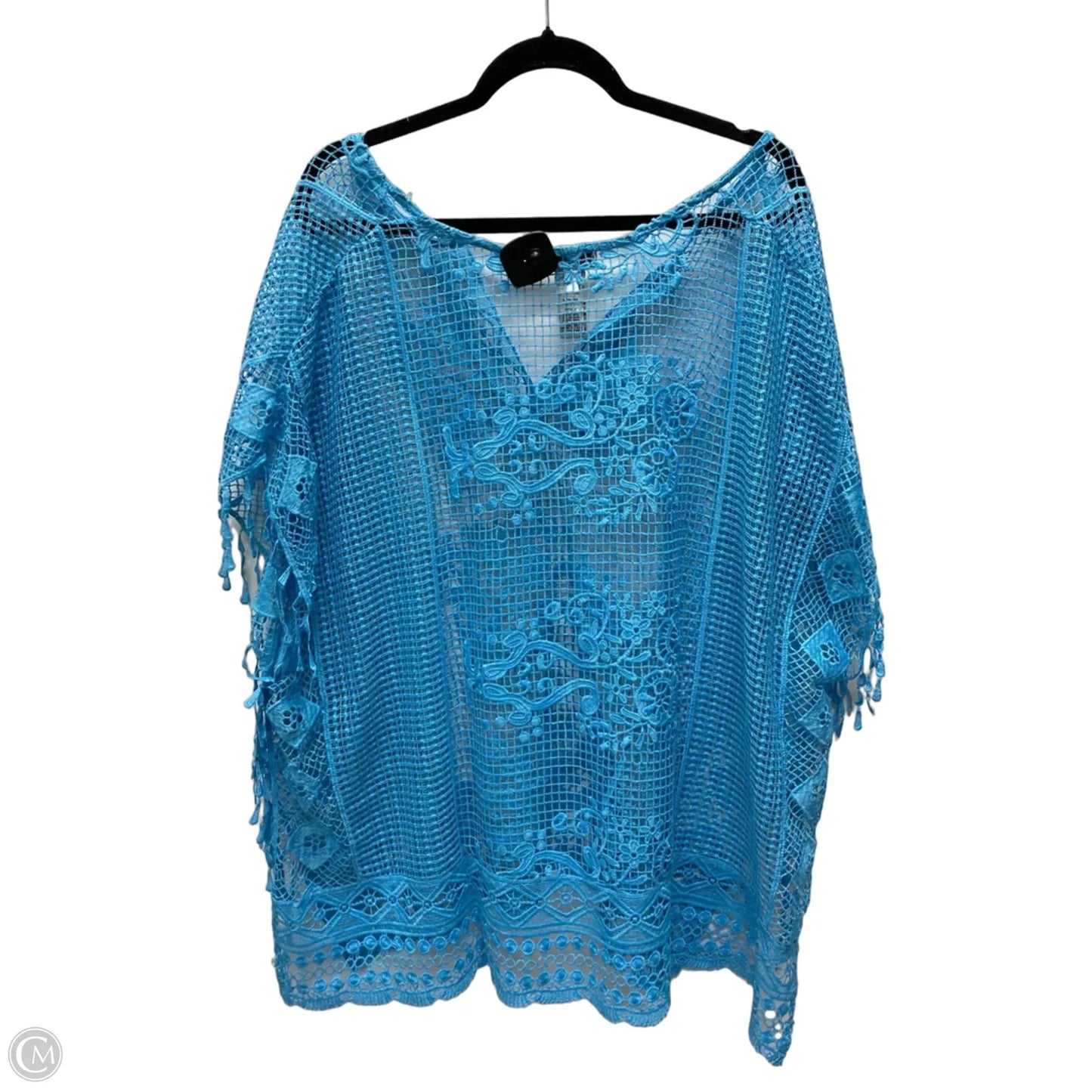 Top Short Sleeve By Catherines In Blue, Size: Xl