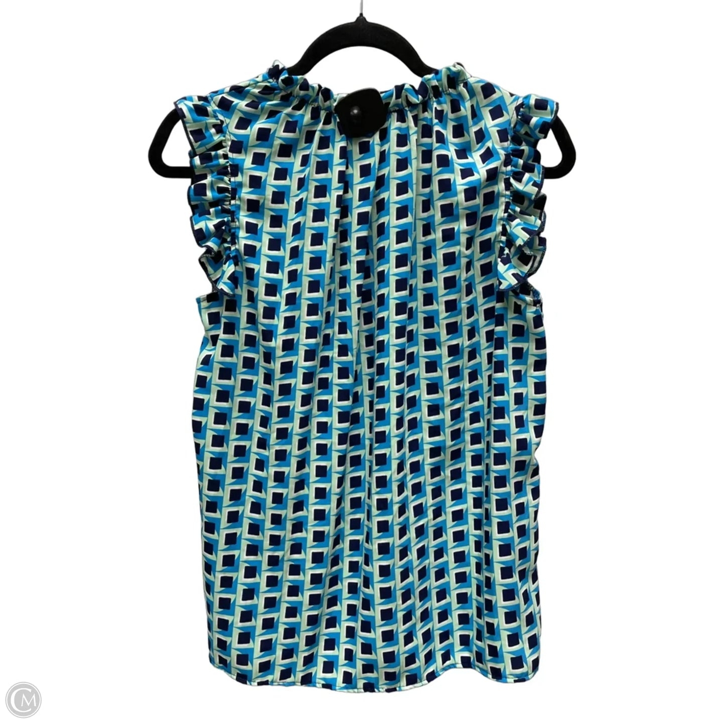 Top Sleeveless By Ces Femme In Geometric Pattern, Size: S
