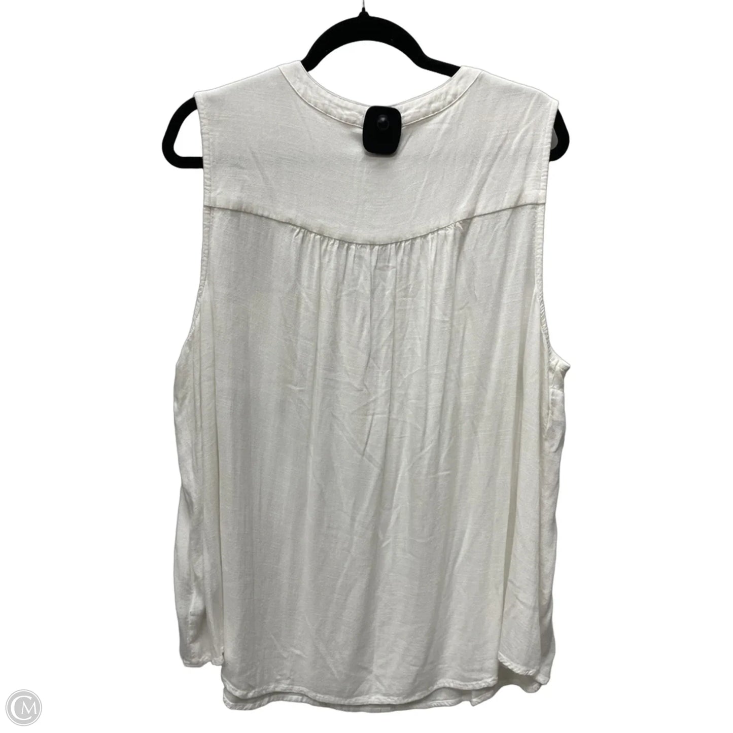 Top Sleeveless By Torrid In Cream, Size: 3x