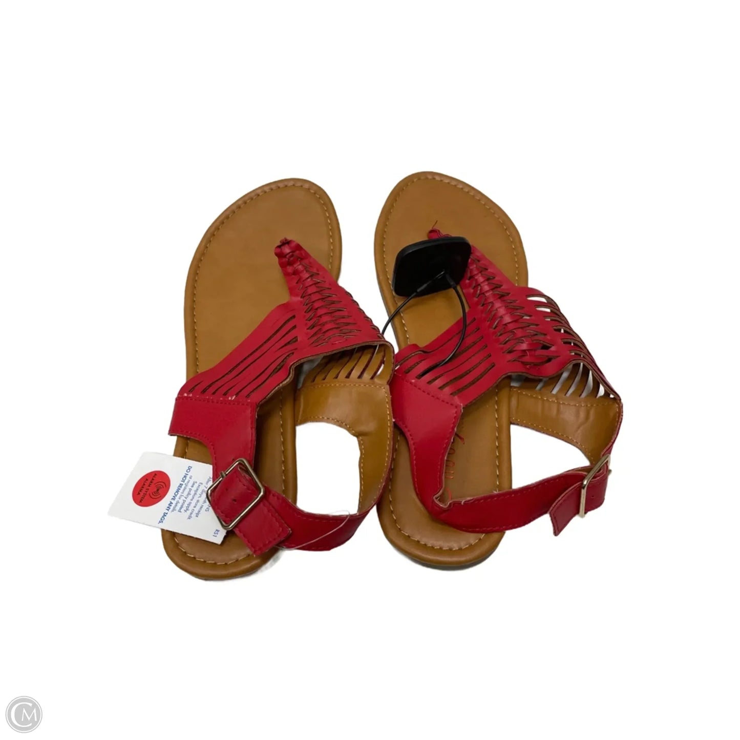 Sandals Flats By Rouge In Red, Size: 9